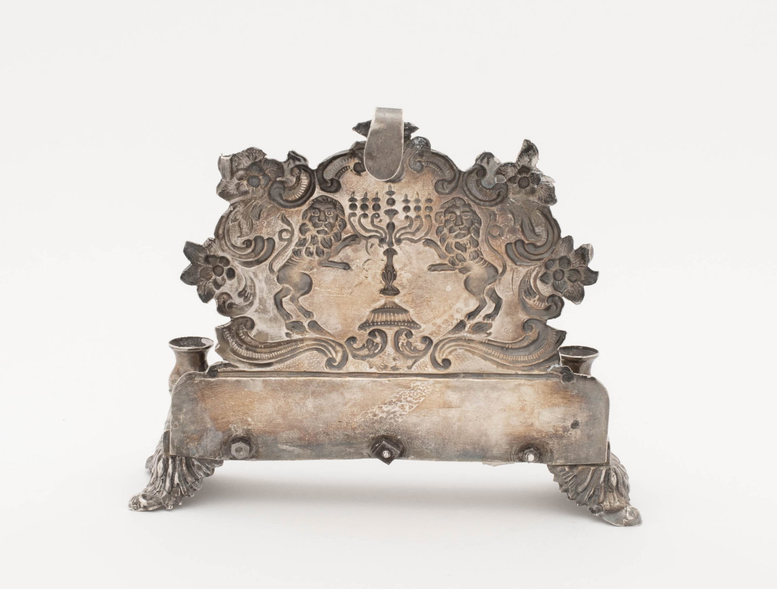 Russian Silver Hanukkah Menorah, 19th C. - 6
