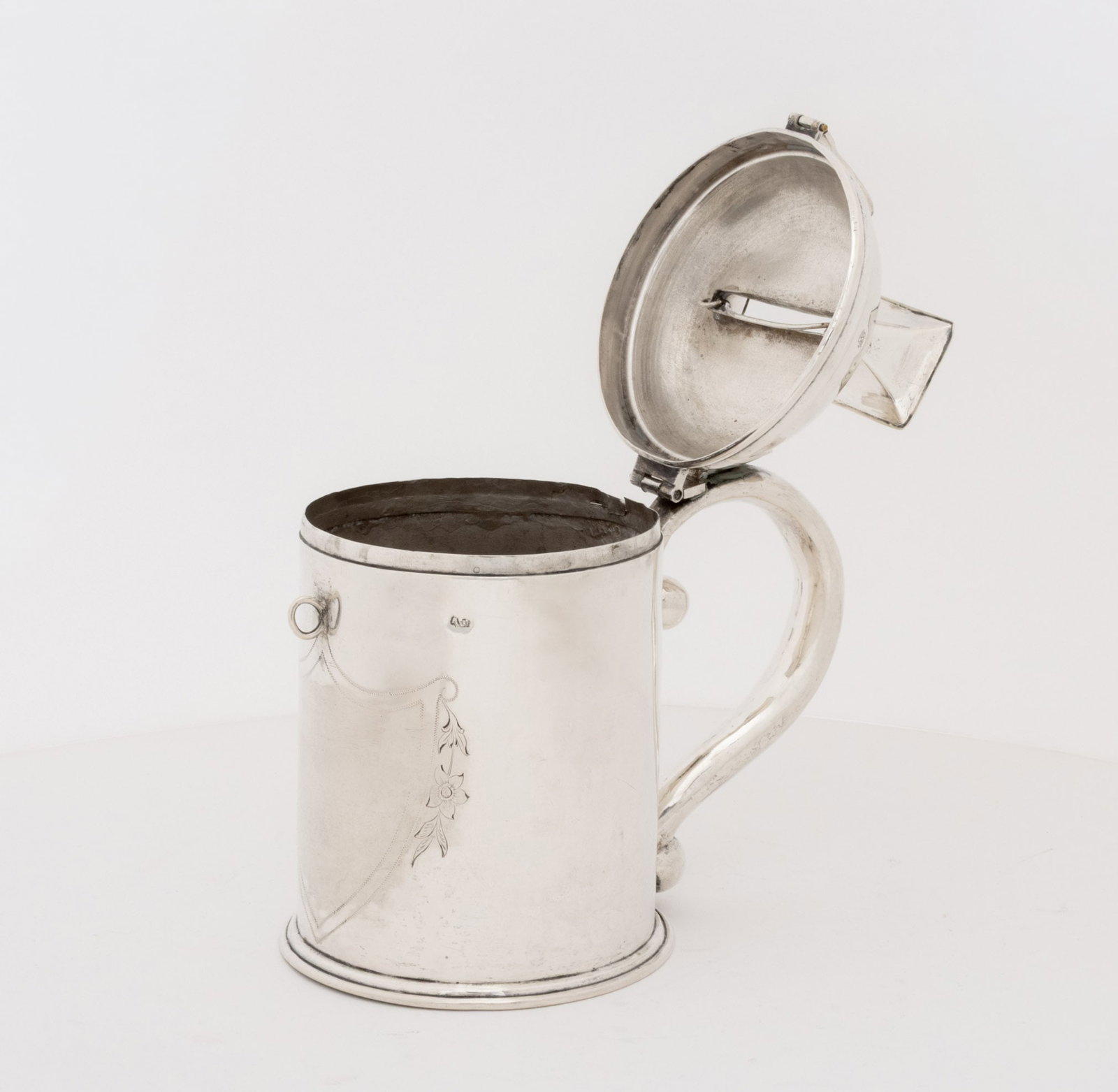 Austrian Silver Tzedakah Box, 19th C. - 2