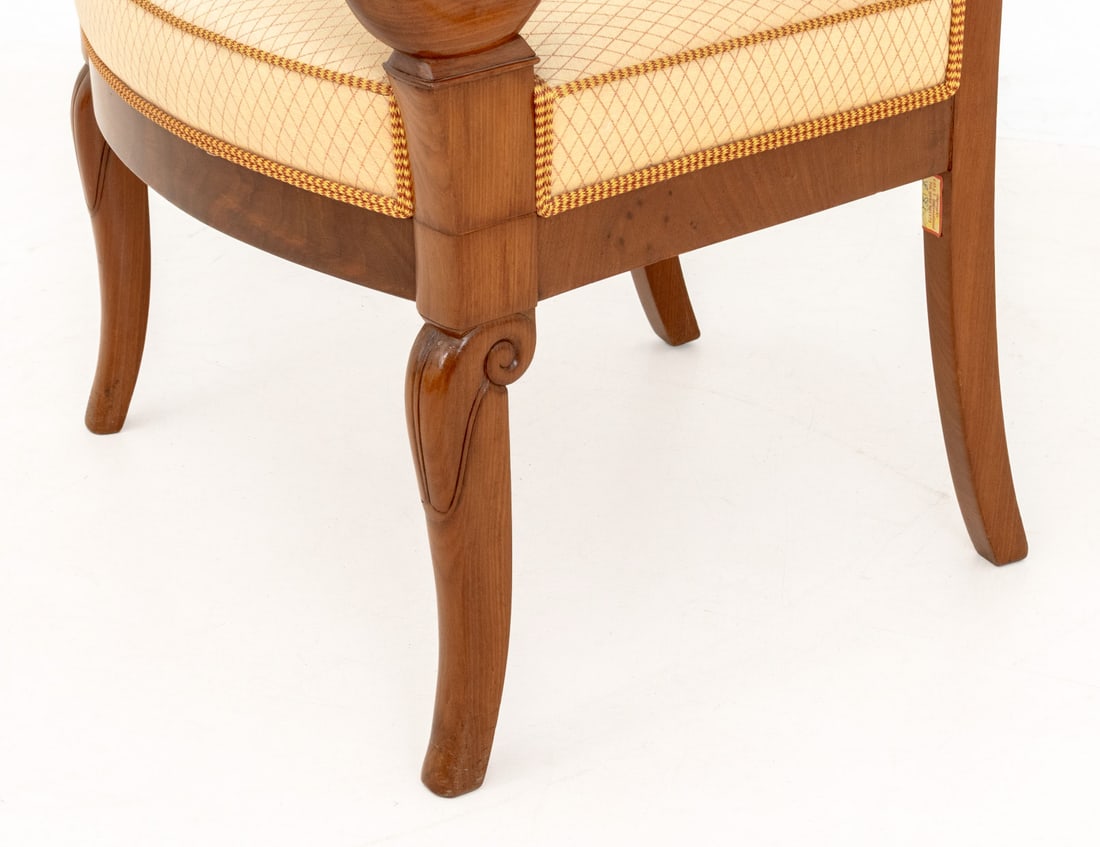 Louis Philippe Walnut Upholstered Fauteuils, Pair - 10