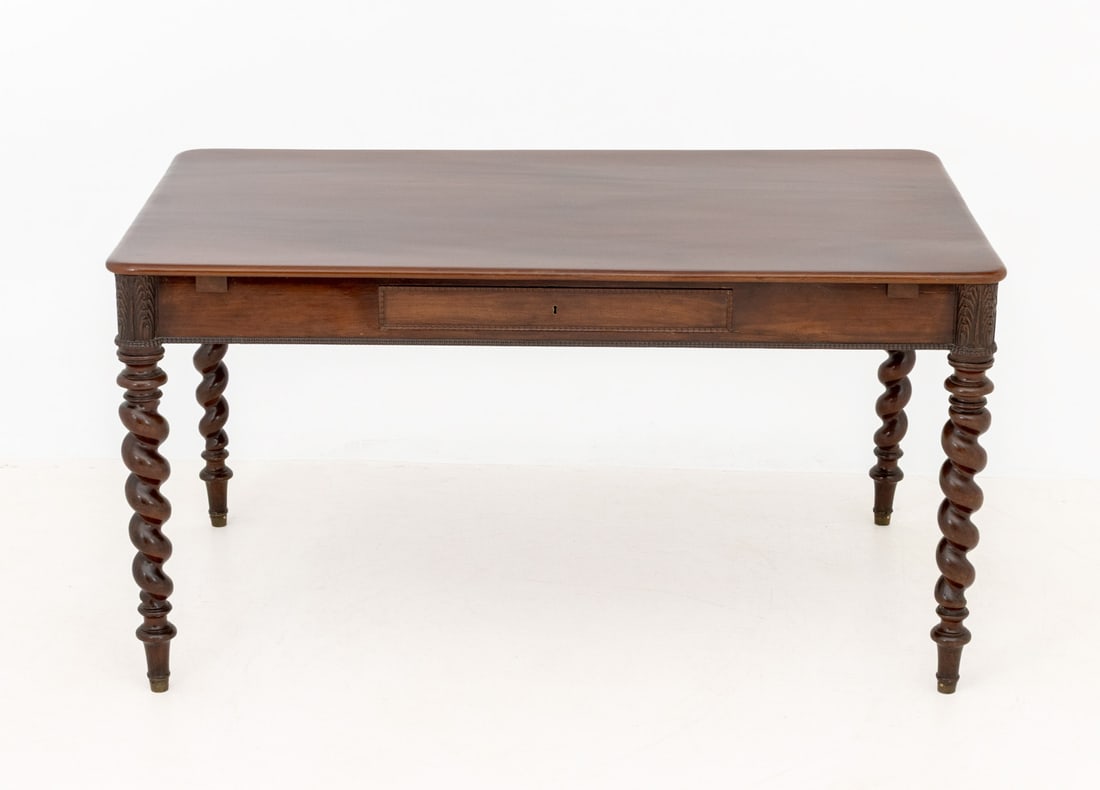Danish Mahogany Writing Table, 19th C. - 2