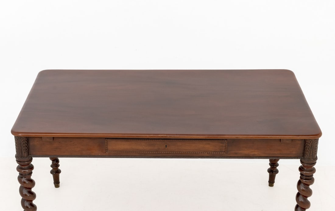 Danish Mahogany Writing Table, 19th C. - 3