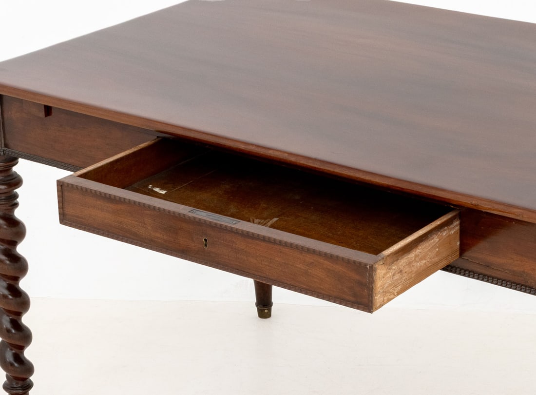 Danish Mahogany Writing Table, 19th C. - 7