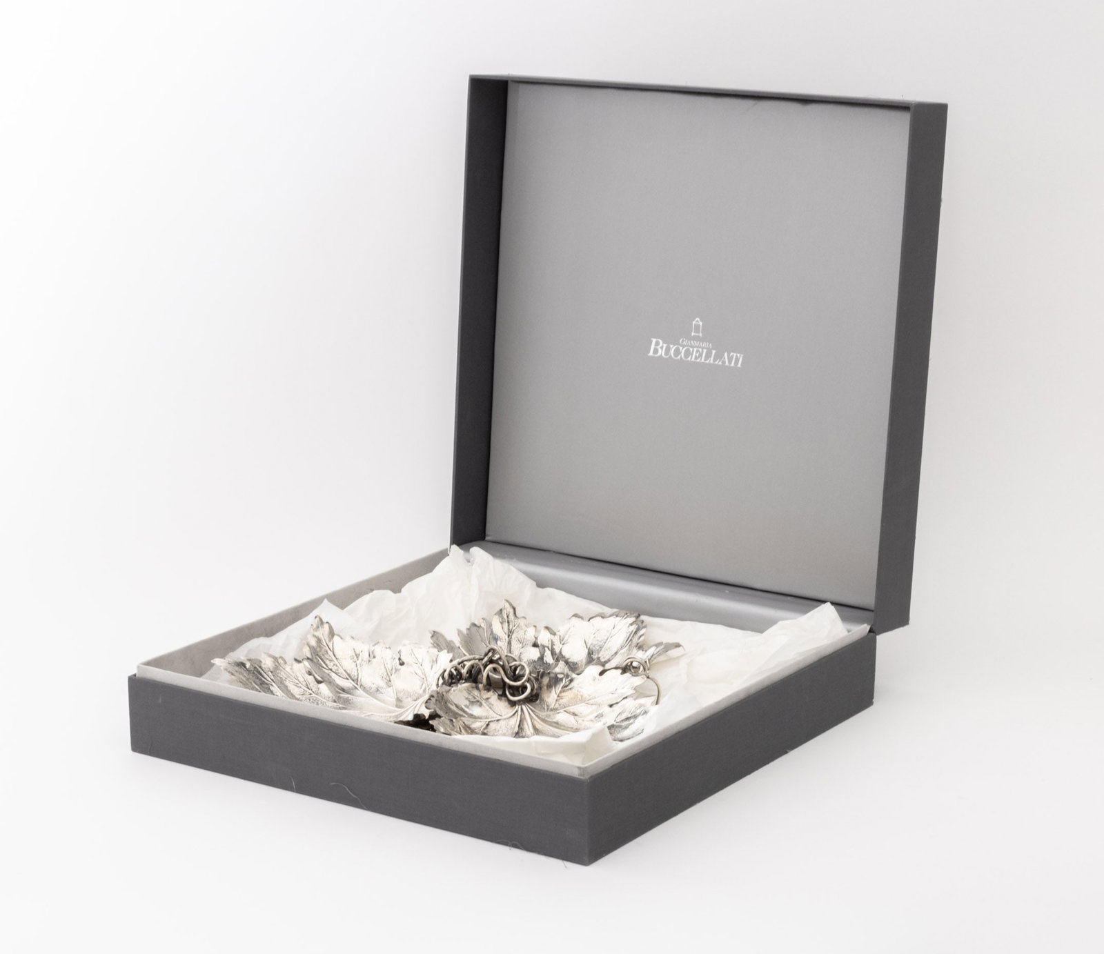 Buccellati Sterling Silver Leaf Serving Platter - 2