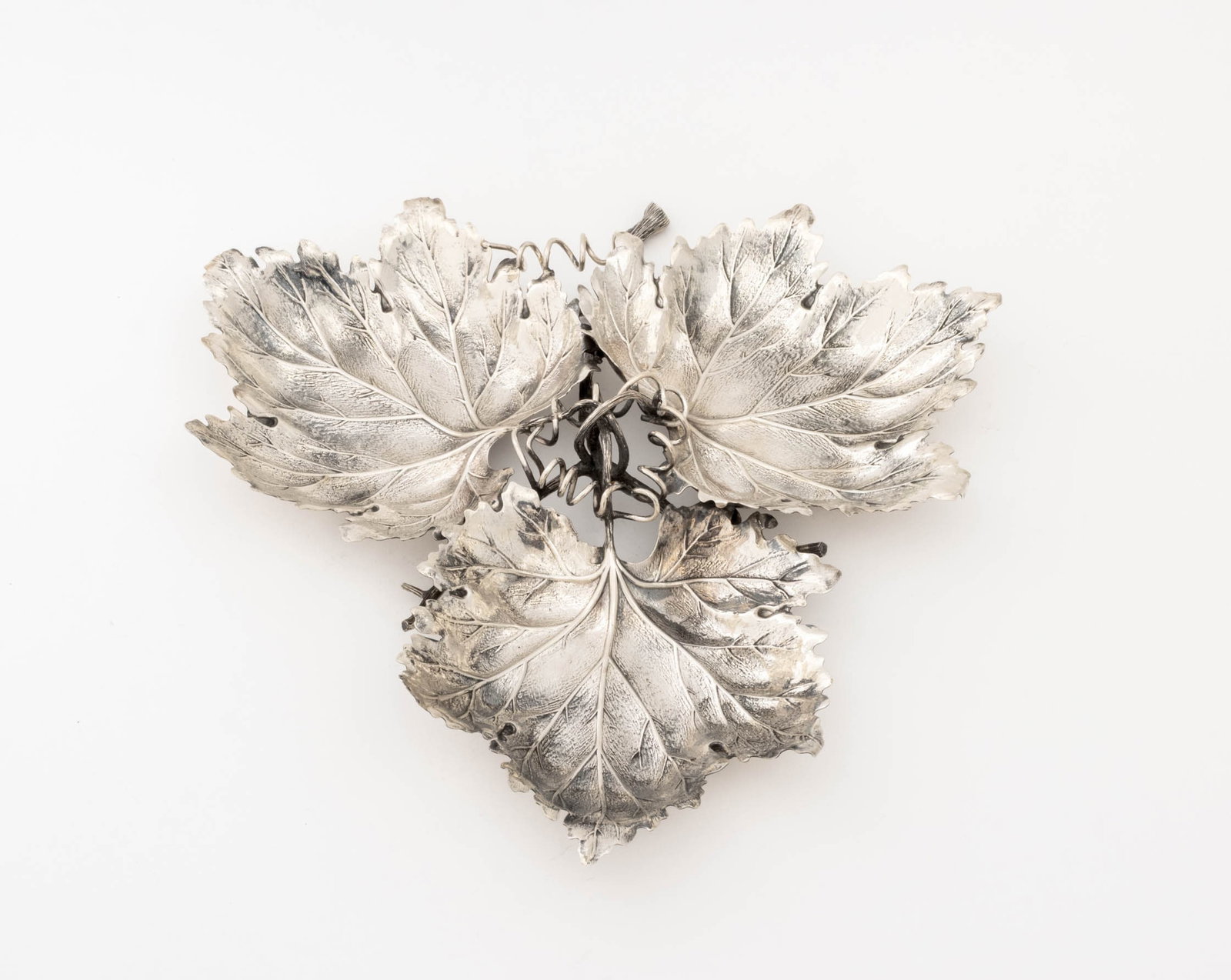 Buccellati Sterling Silver Leaf Serving Platter - 3
