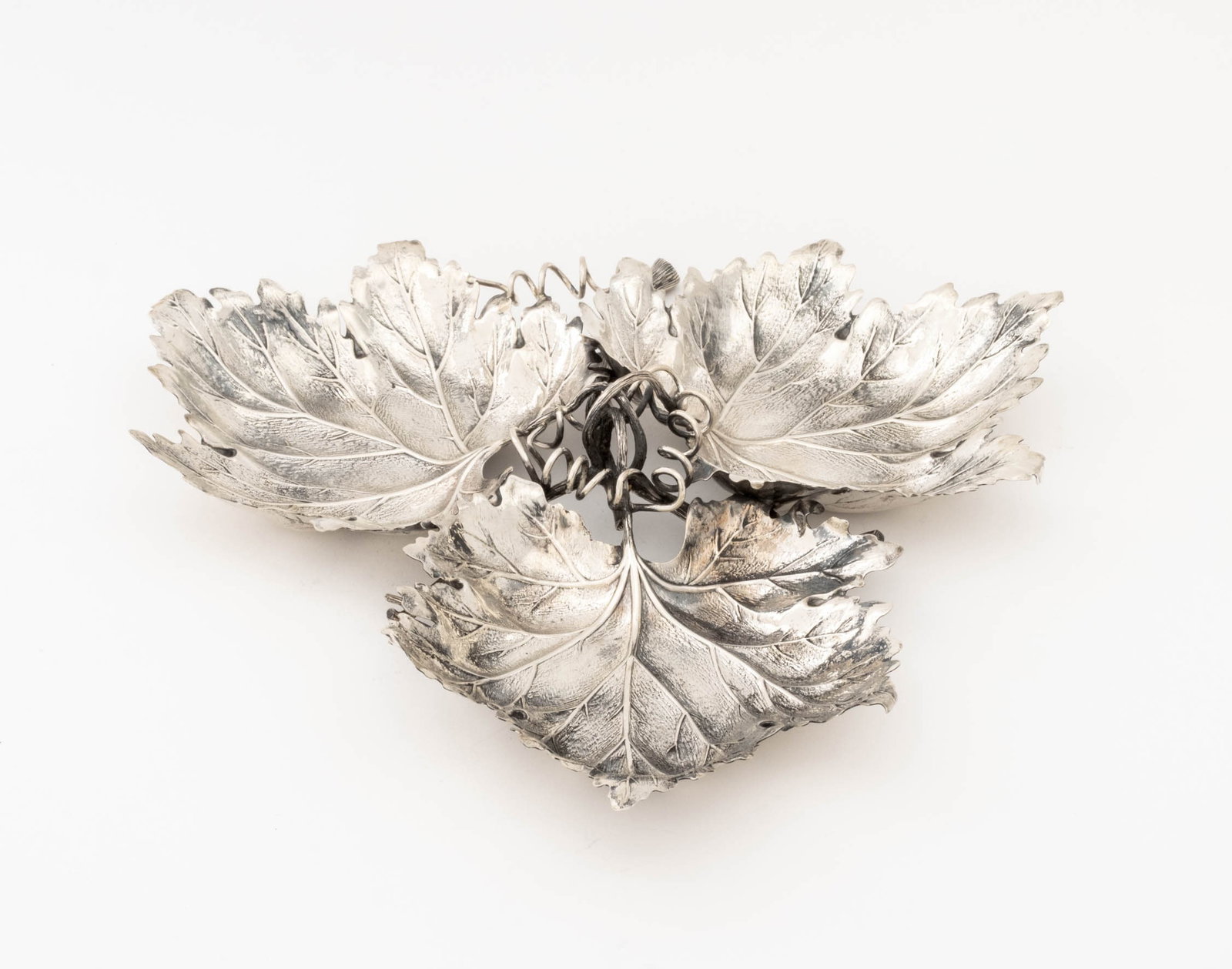 Buccellati Sterling Silver Leaf Serving Platter - 4