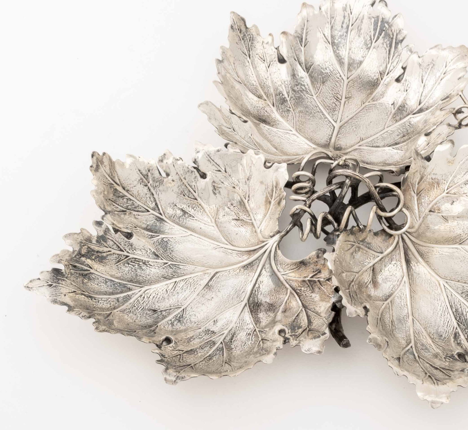 Buccellati Sterling Silver Leaf Serving Platter - 7
