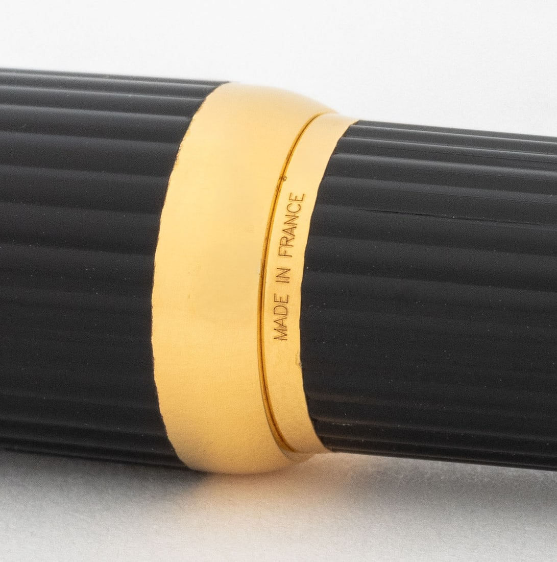 Cartier Louis Cartier Black Godron Fountain Pen - 7