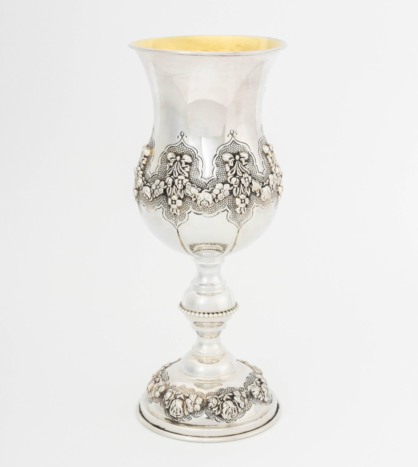 Judaica Sterling Silver Kiddush Cup - 5