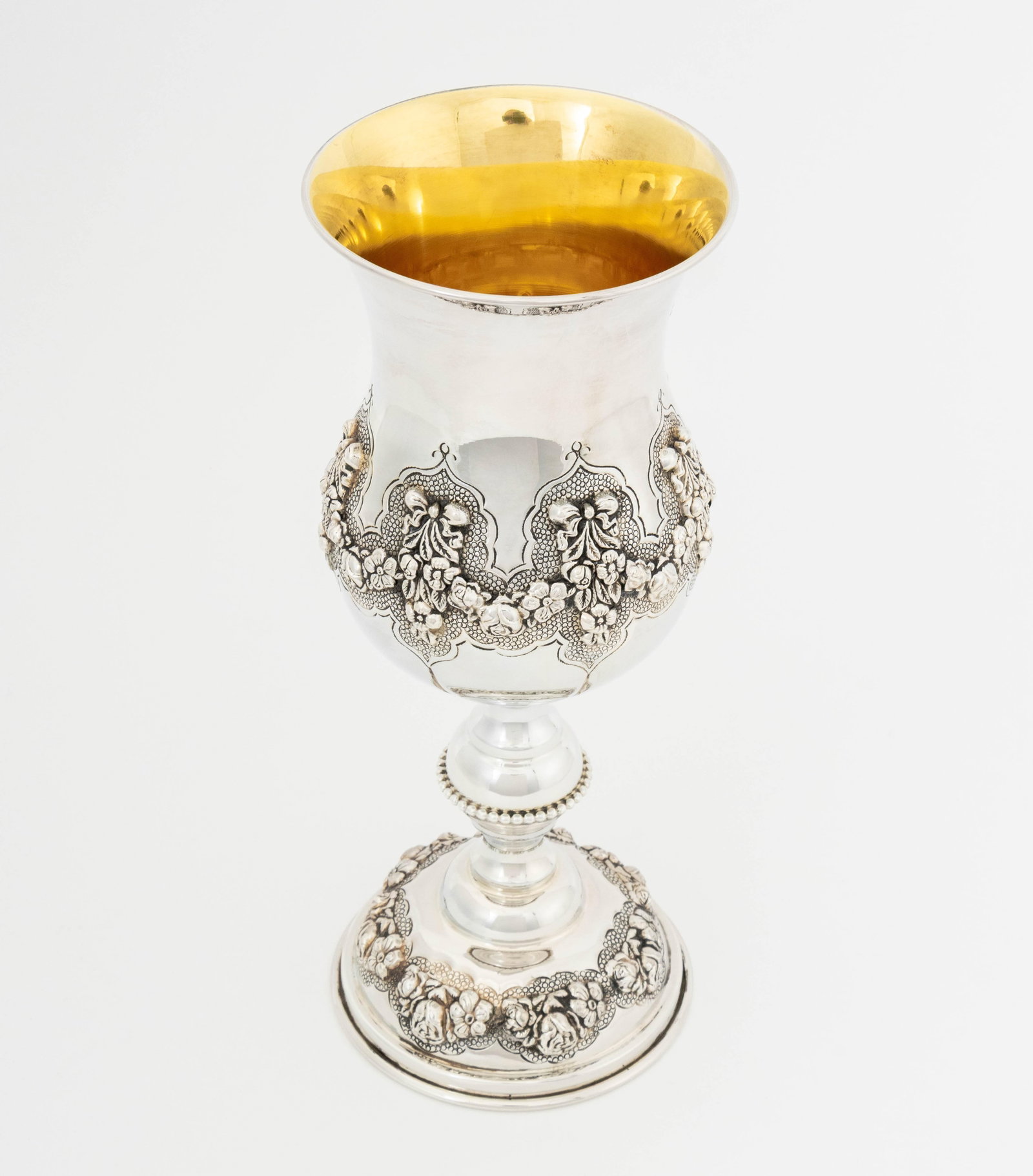 Judaica Sterling Silver Kiddush Cup - 6