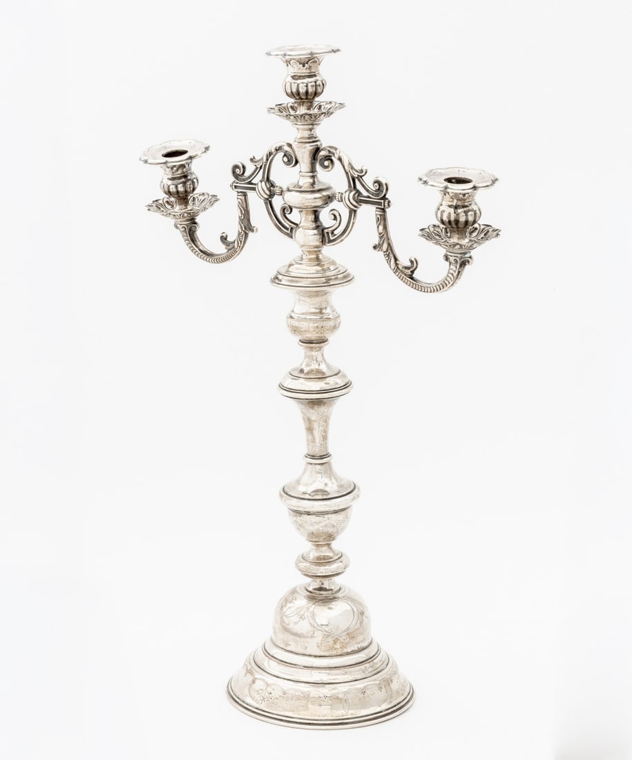 Austrian Silver Candelabrum, 1872-1922 - 7