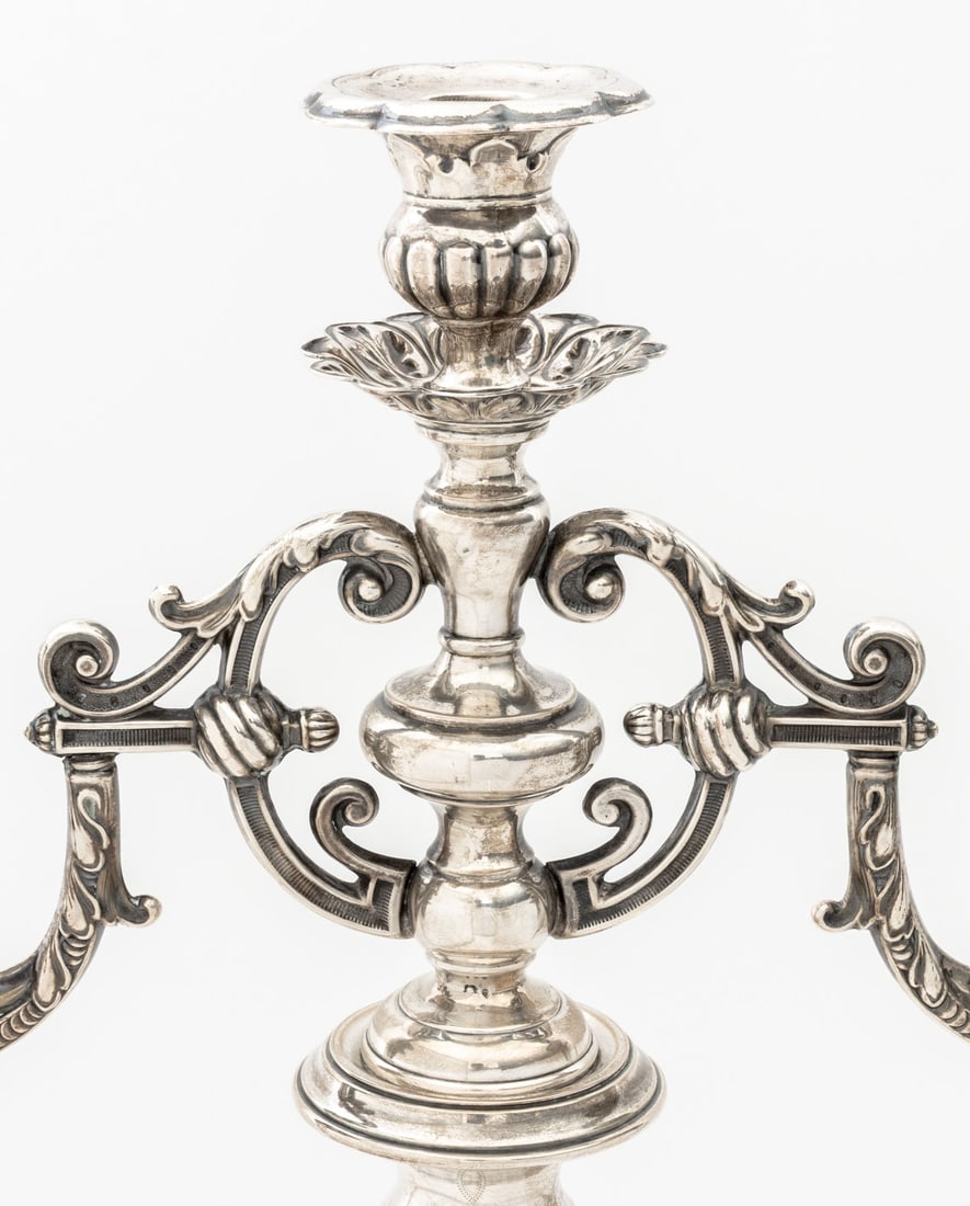 Austrian Silver Candelabrum, 1872-1922 - 9