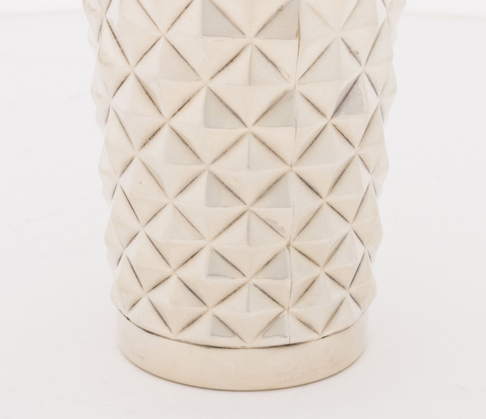 Cartier Sterling Silver Diamond Pattern Beaker - 3