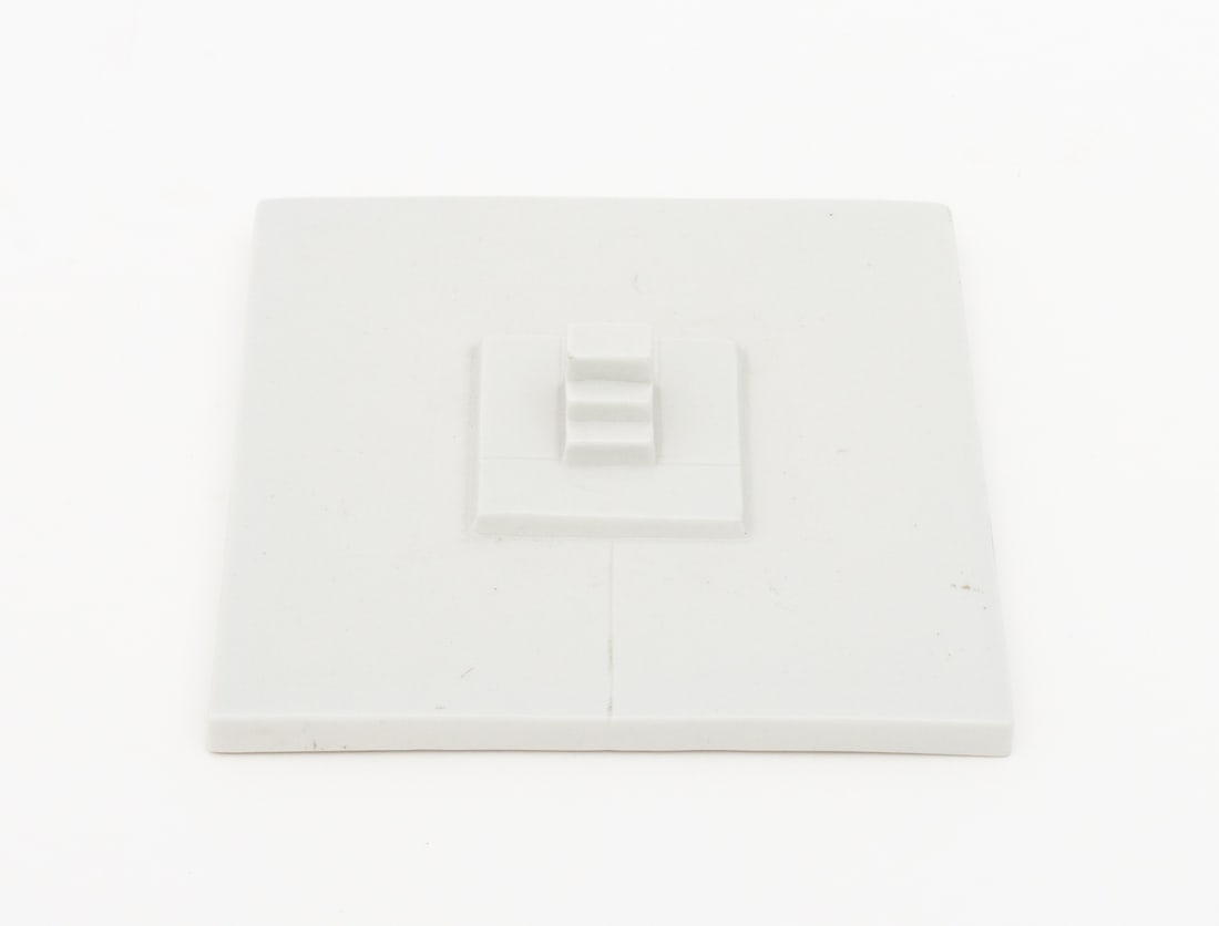Dani Karavan Stepped Square Porcelain Sculpture - 3