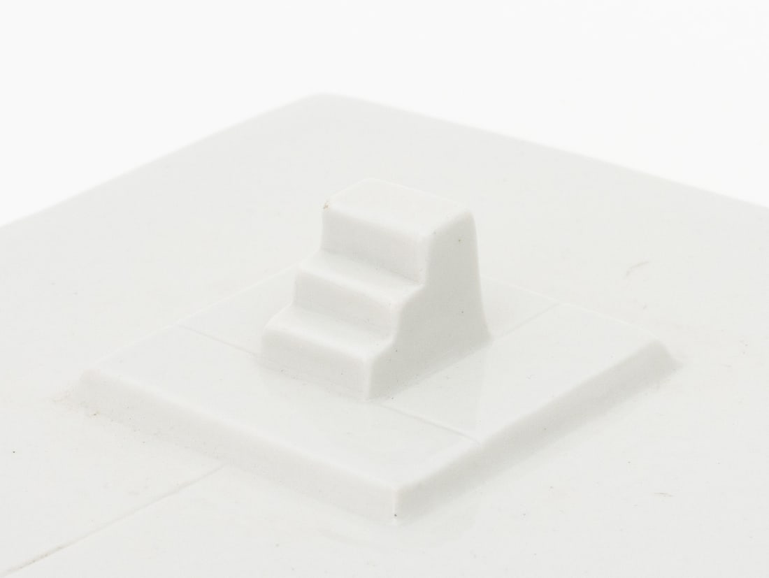 Dani Karavan Stepped Square Porcelain Sculpture - 4