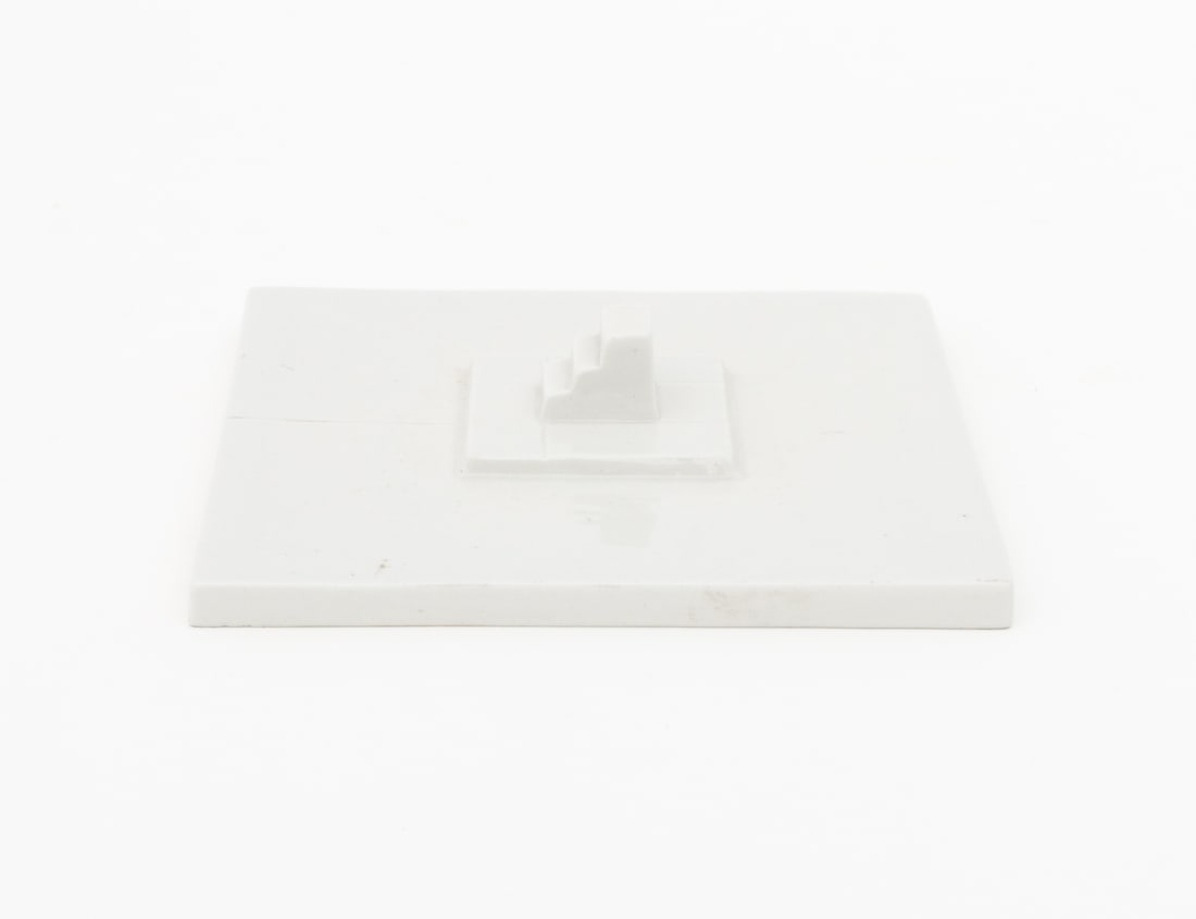 Dani Karavan Stepped Square Porcelain Sculpture - 5