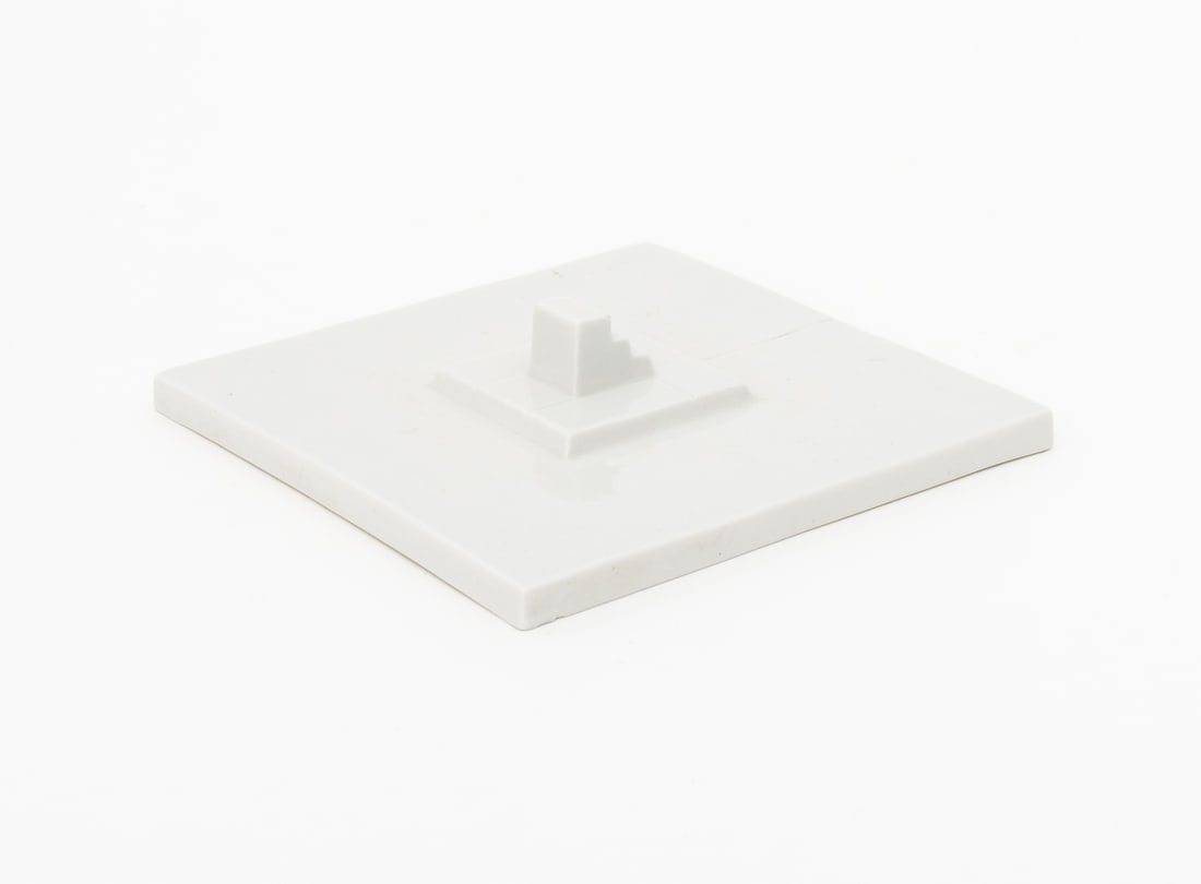 Dani Karavan Stepped Square Porcelain Sculpture - 6