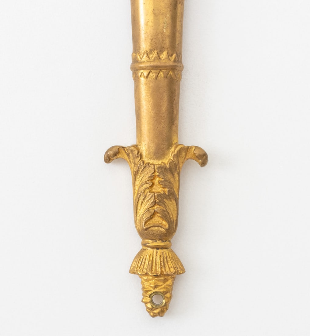 French Empire Style Ormolu Torch Form Sconces, Pr. - 6