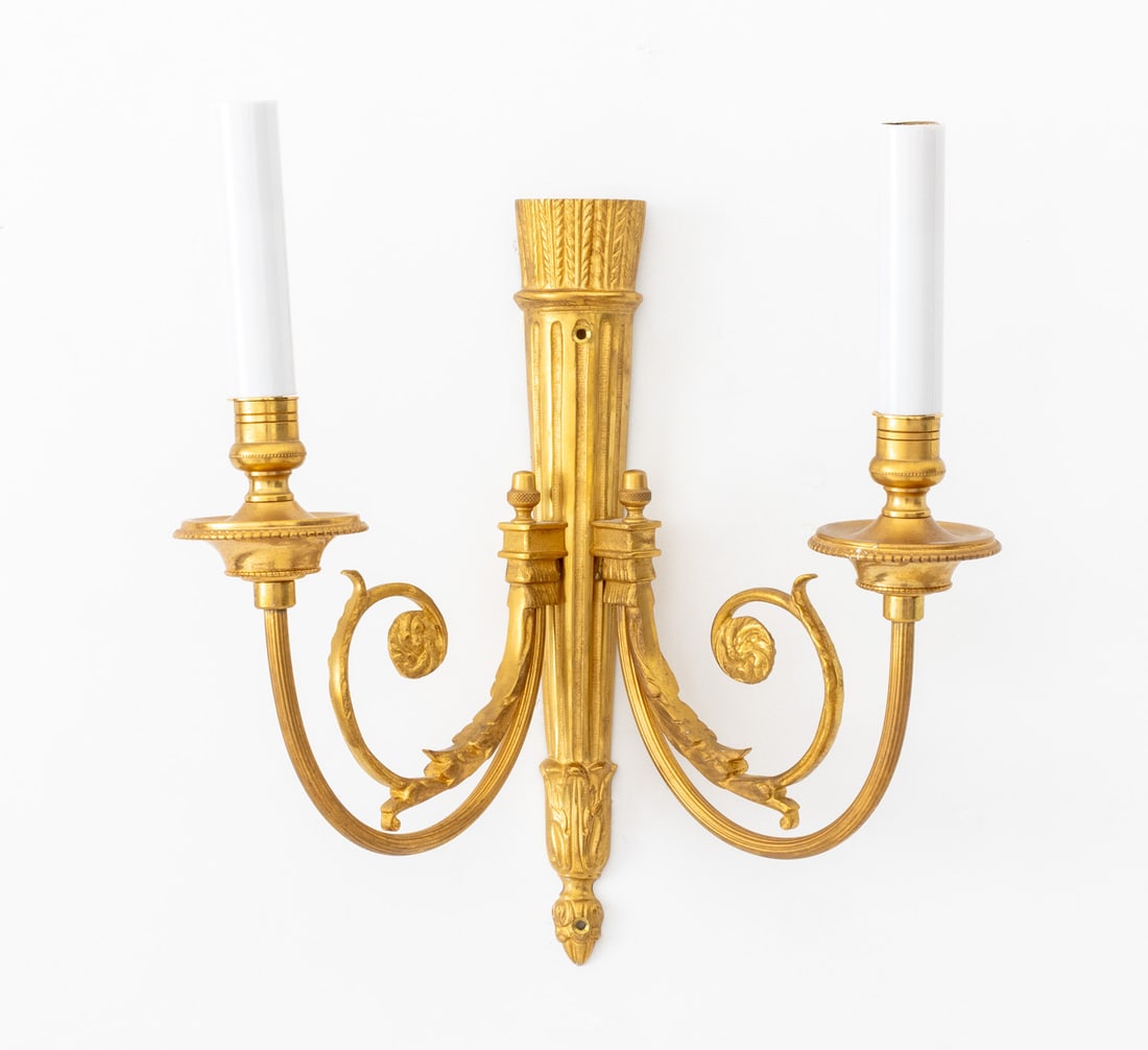 French Empire Style Ormolu Wall Sconces, Pair - 2