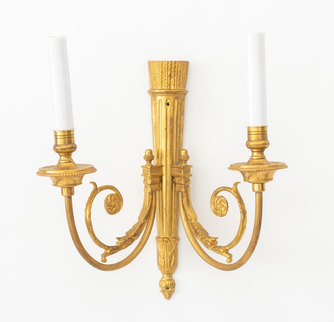 French Empire Style Ormolu Wall Sconces, Pair - 2