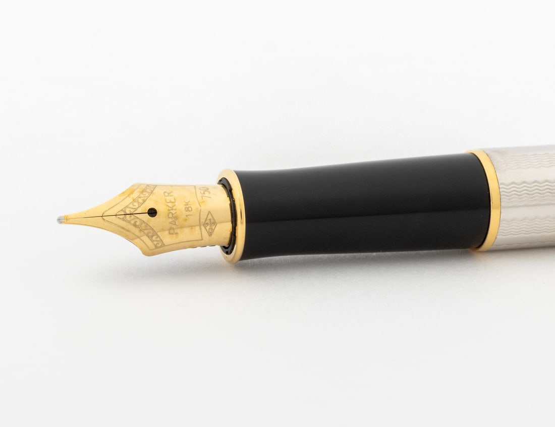 Parker "Sonnet" Silver Plate Fountain Pen - 6