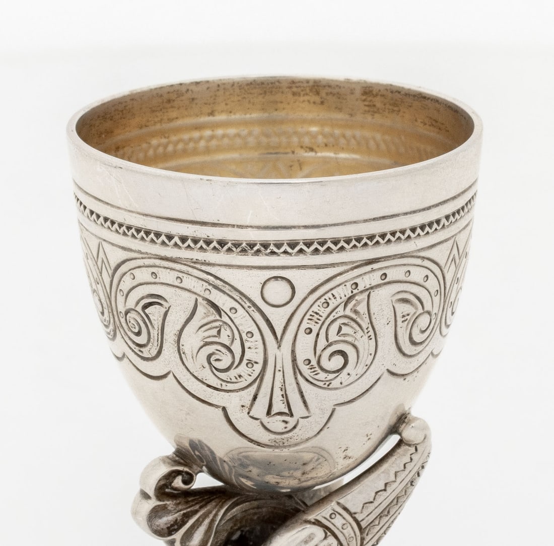 David Andersen Dragon Motif Silver Cordials, 4 - 6