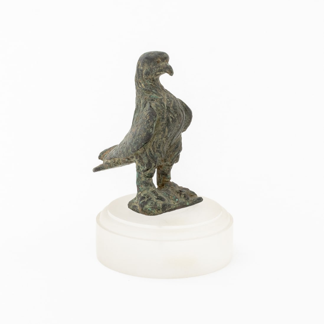 Roman Eagle Patinated Bronze Sculpture - 7