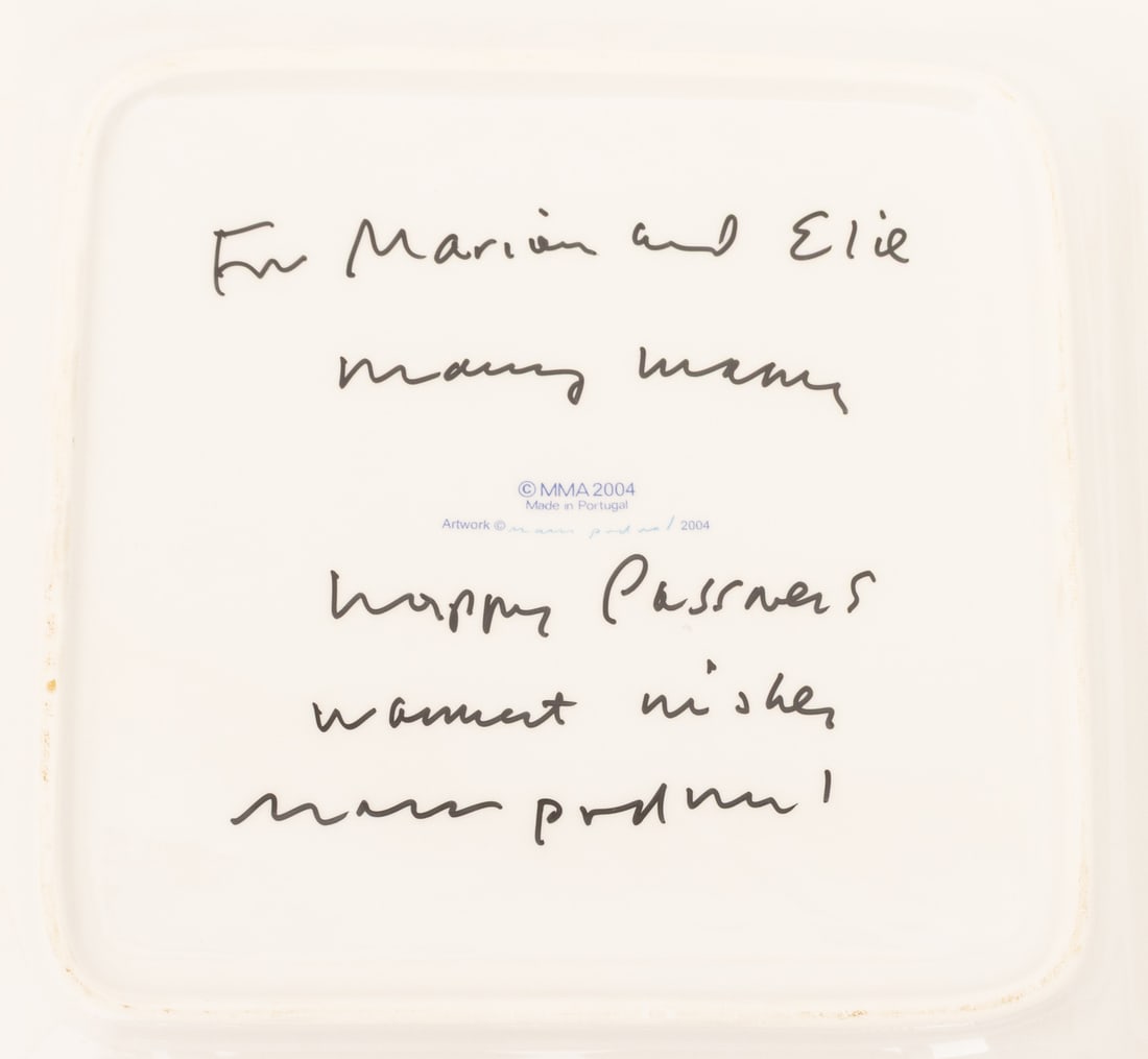 Mark Podwal for MMA Signed Ceramic Seder Plate - 8