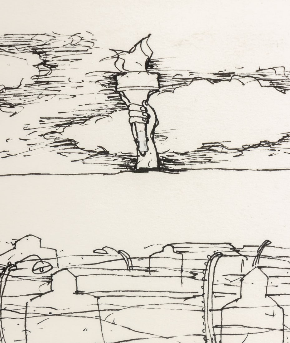 Mark Podwal Concentration Camp Ink on Paper - 4