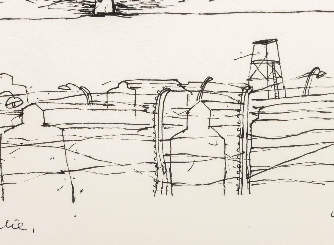 Mark Podwal Concentration Camp Ink on Paper - 5