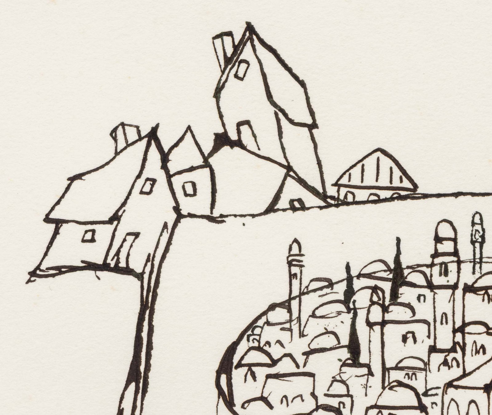 Mark Podwal Jerusalem Within the Torah Ink - 4