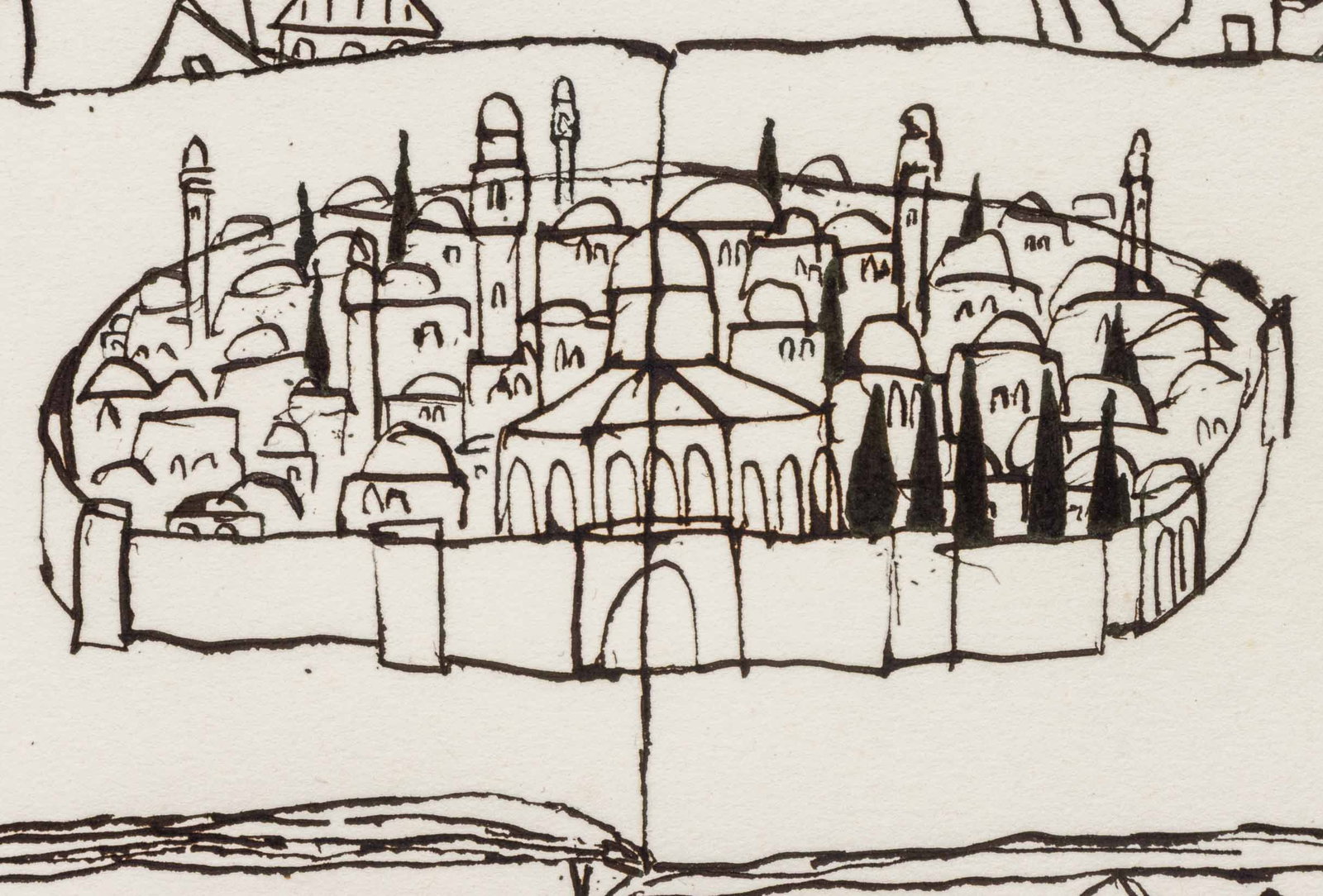 Mark Podwal Jerusalem Within the Torah Ink - 5