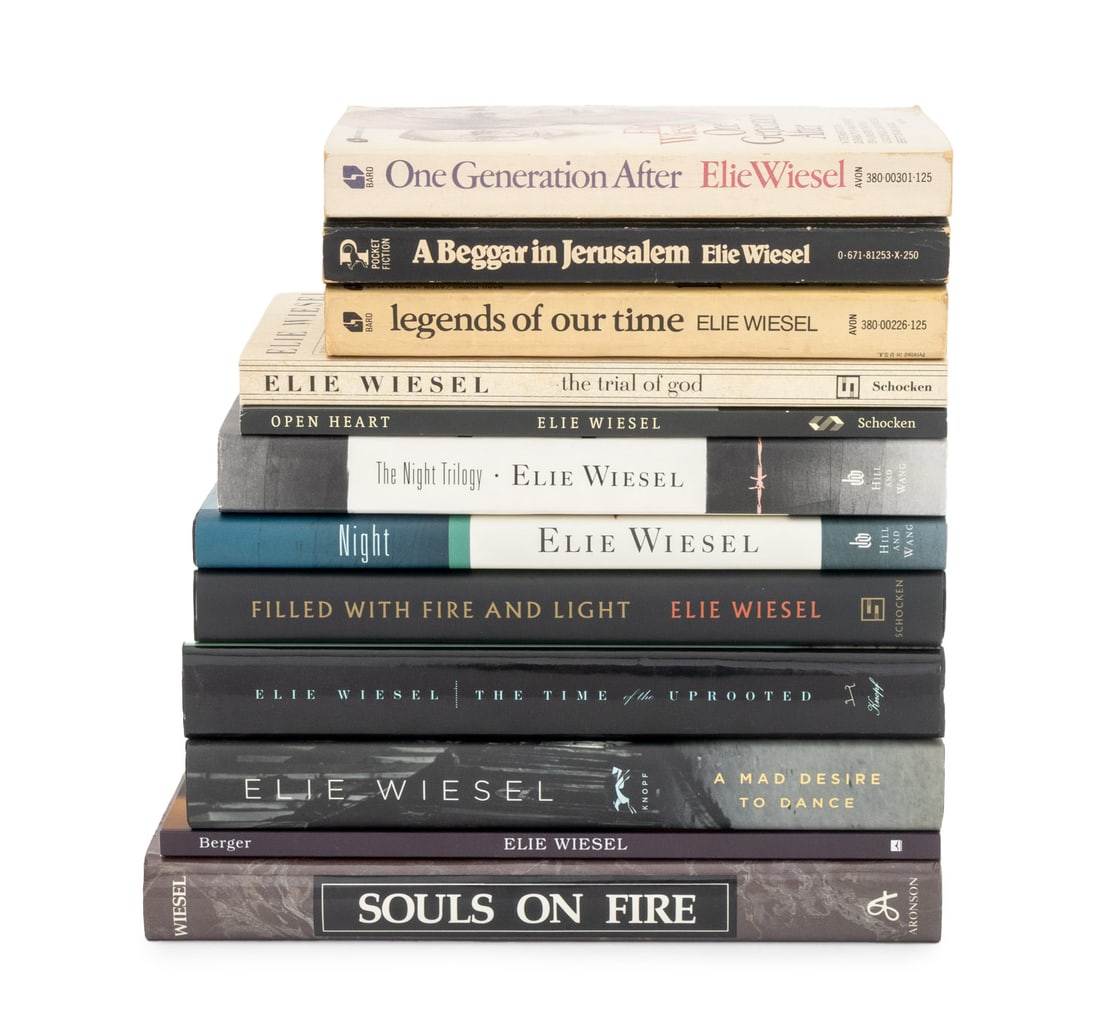 Elie Wiesel History and Literary Fiction Books, 12 (1 of 14)