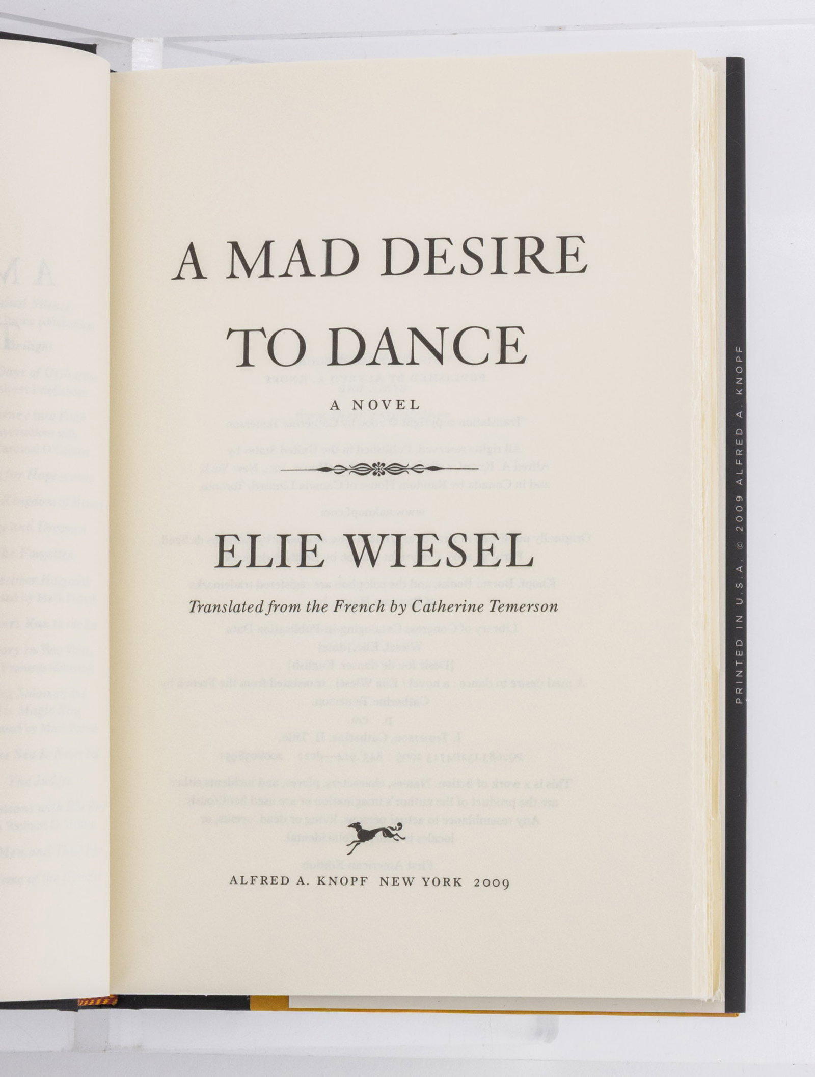 Books Authored by Elie Wiesel, 9 - 10