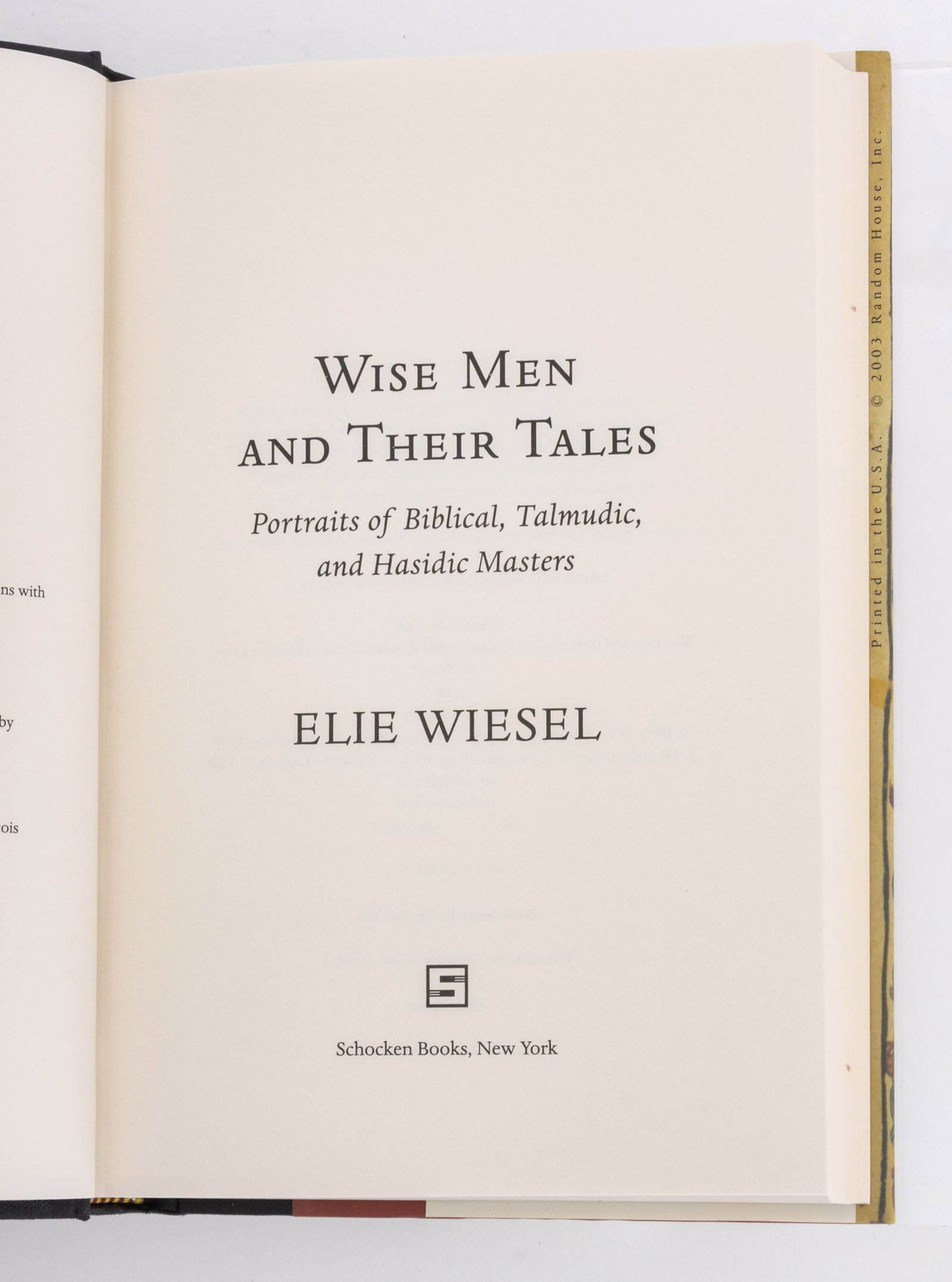 Books Authored by Elie Wiesel, 9 - 12