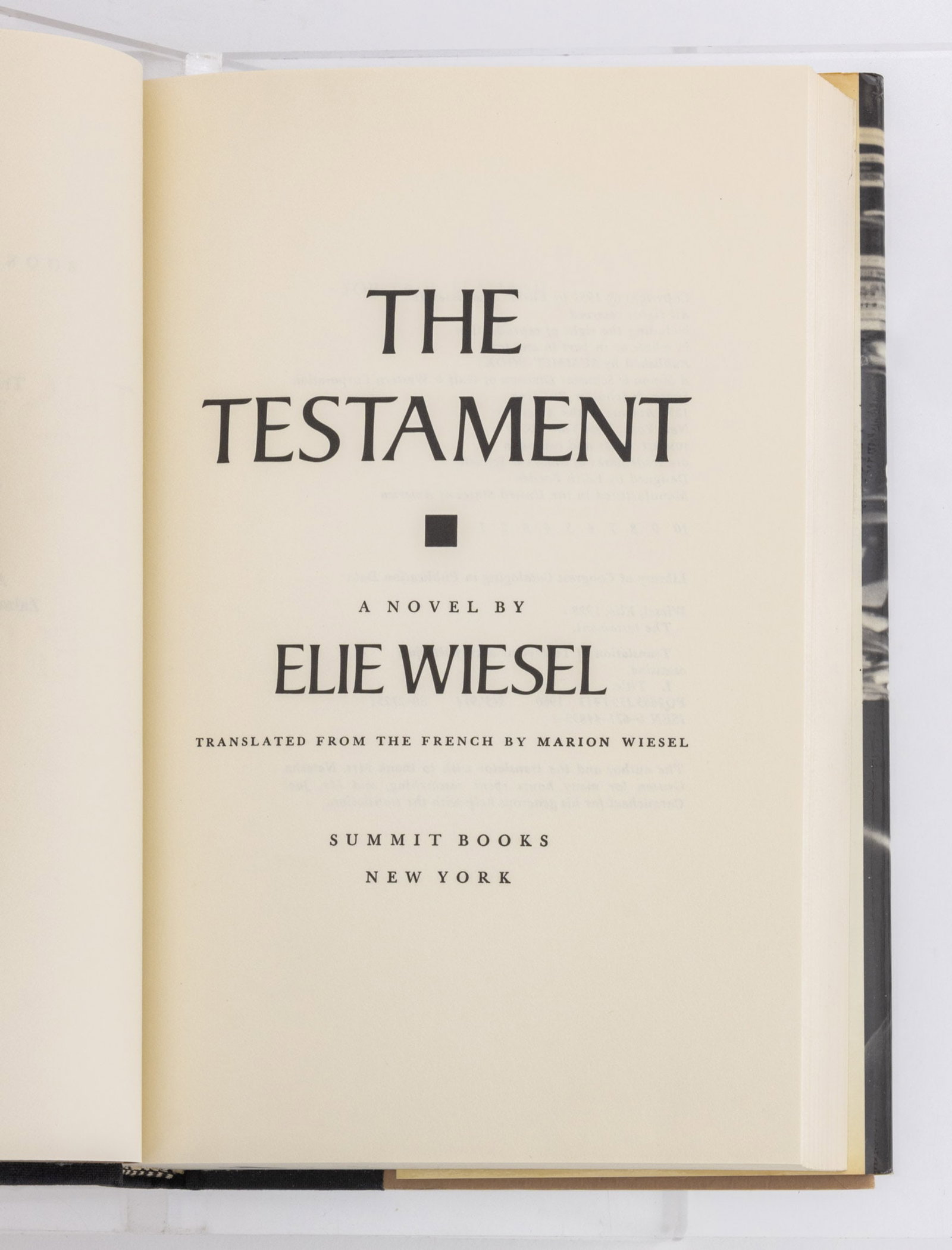 Books Authored by Elie Wiesel, 9 - 8