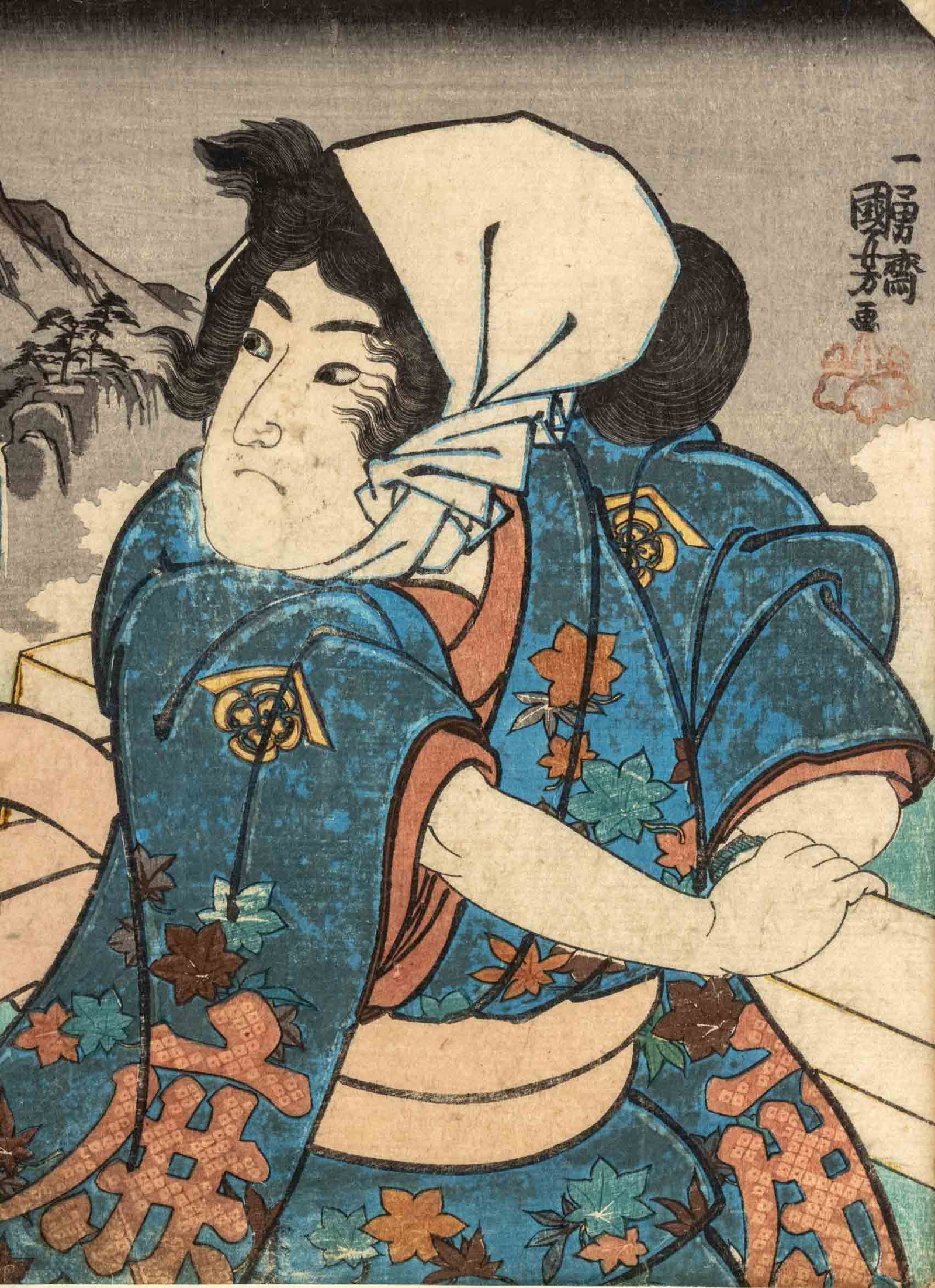 Toyokuni III Figural Scene Woodblock Prints, 5 - 12