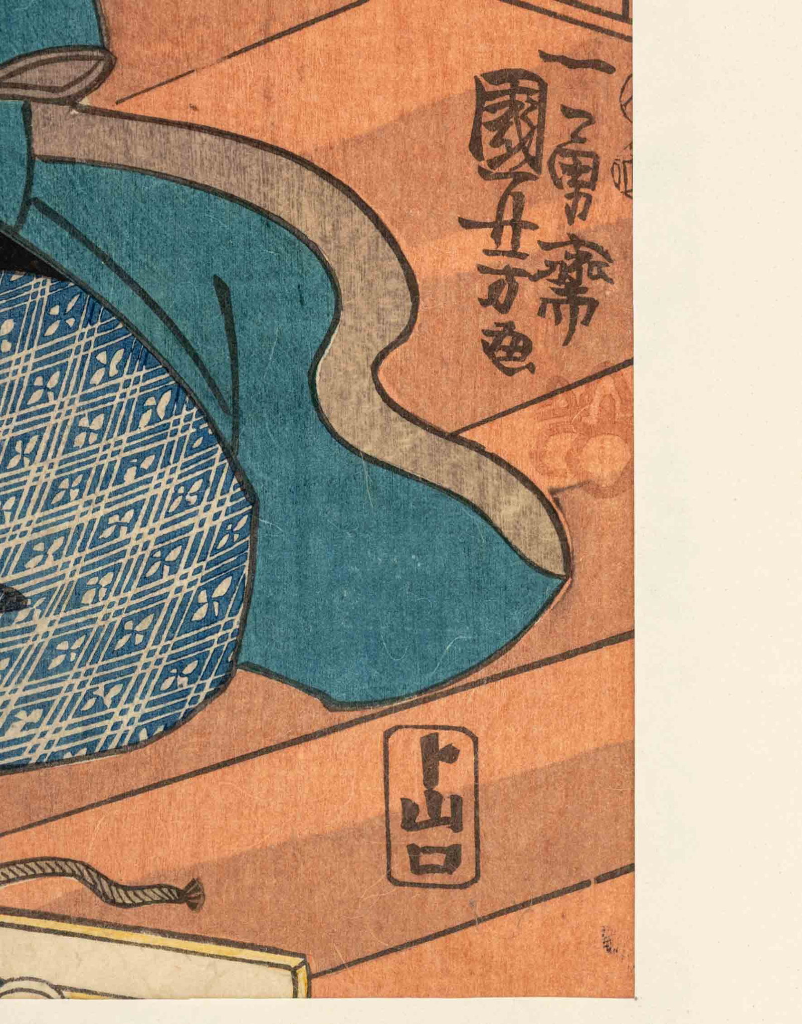 Toyokuni III Figural Scene Woodblock Prints, 5 - 7