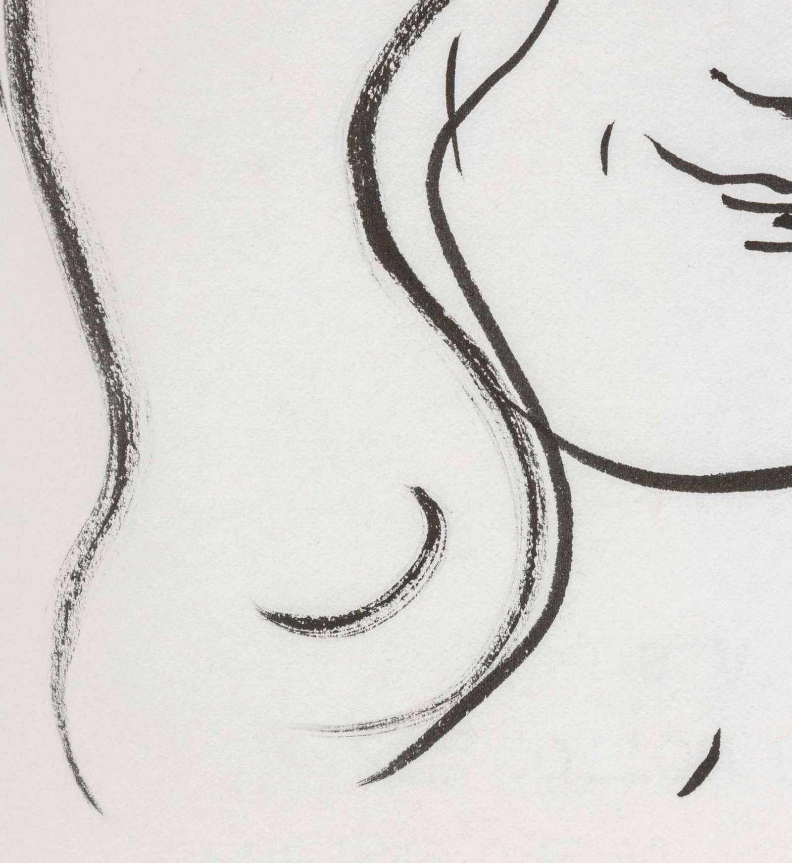 Yaacov Agam Portrait of Marion Wiesel Ink on Paper - 5