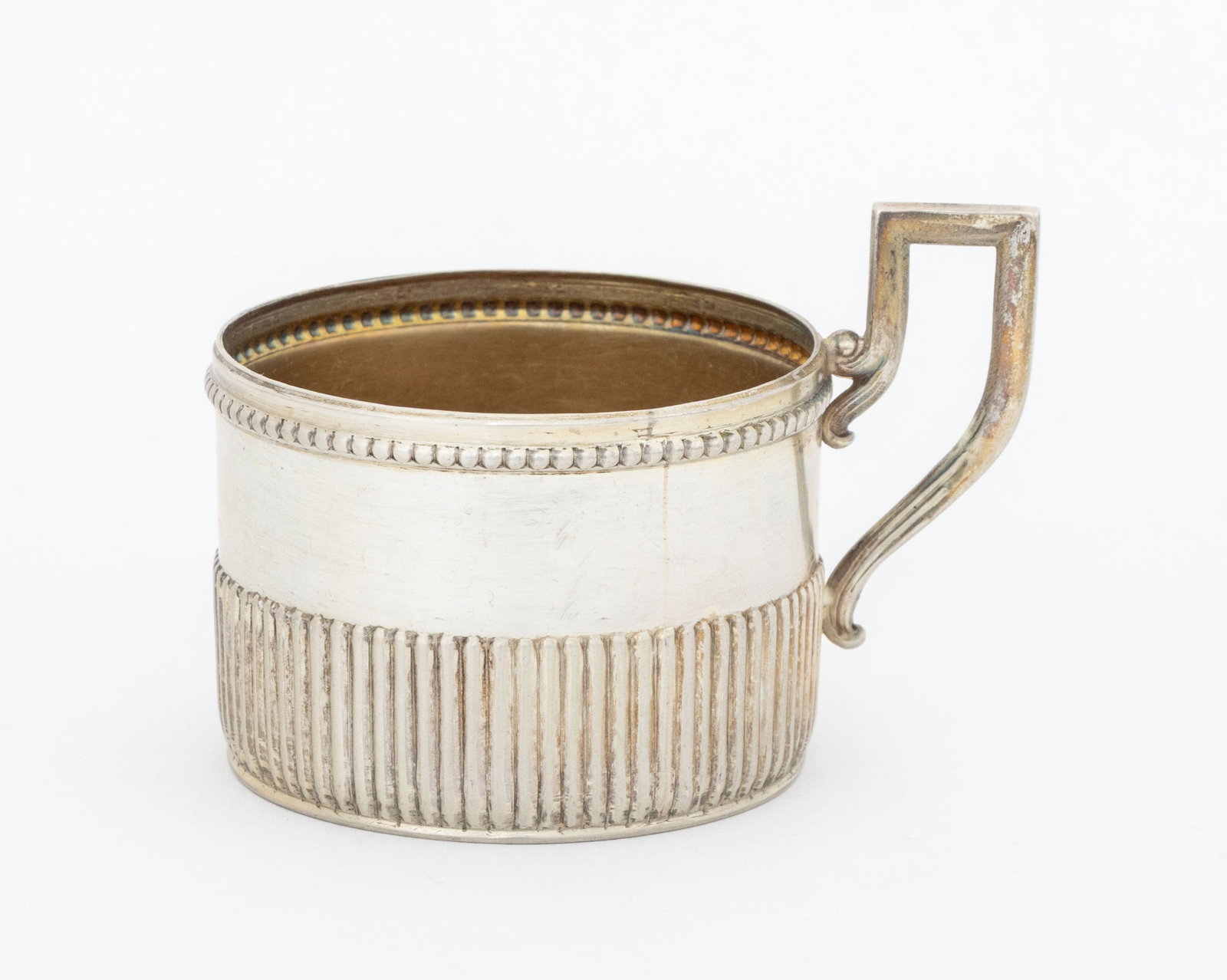Polish Silver Fluted Teacups, 12 - 3
