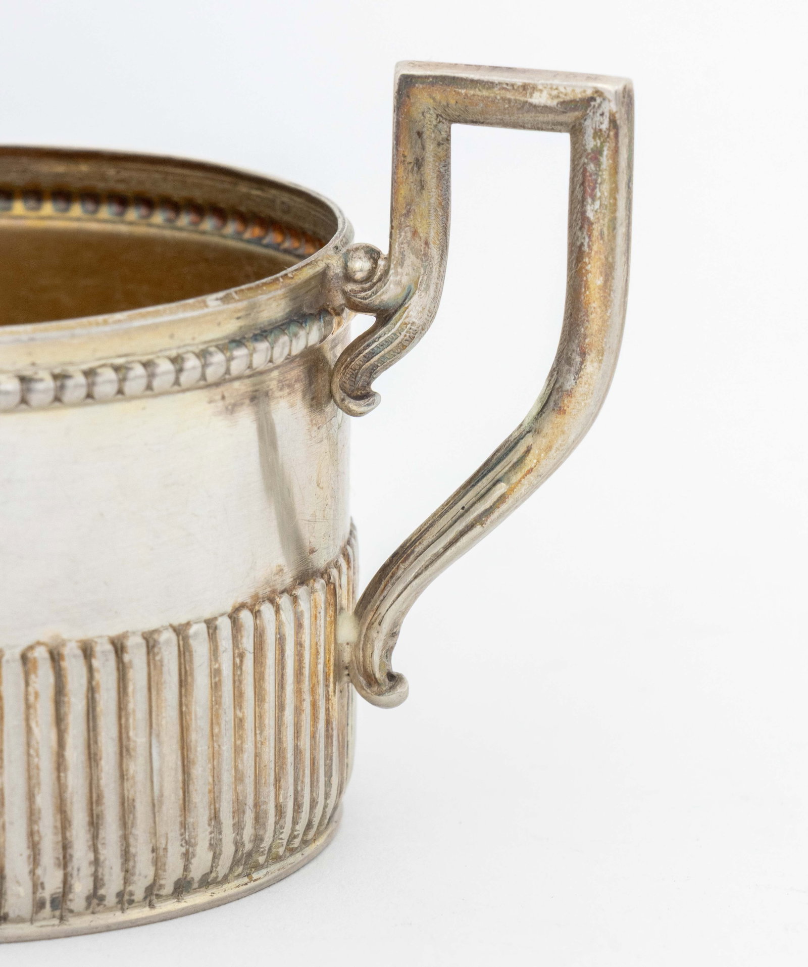 Polish Silver Fluted Teacups, 12 - 4