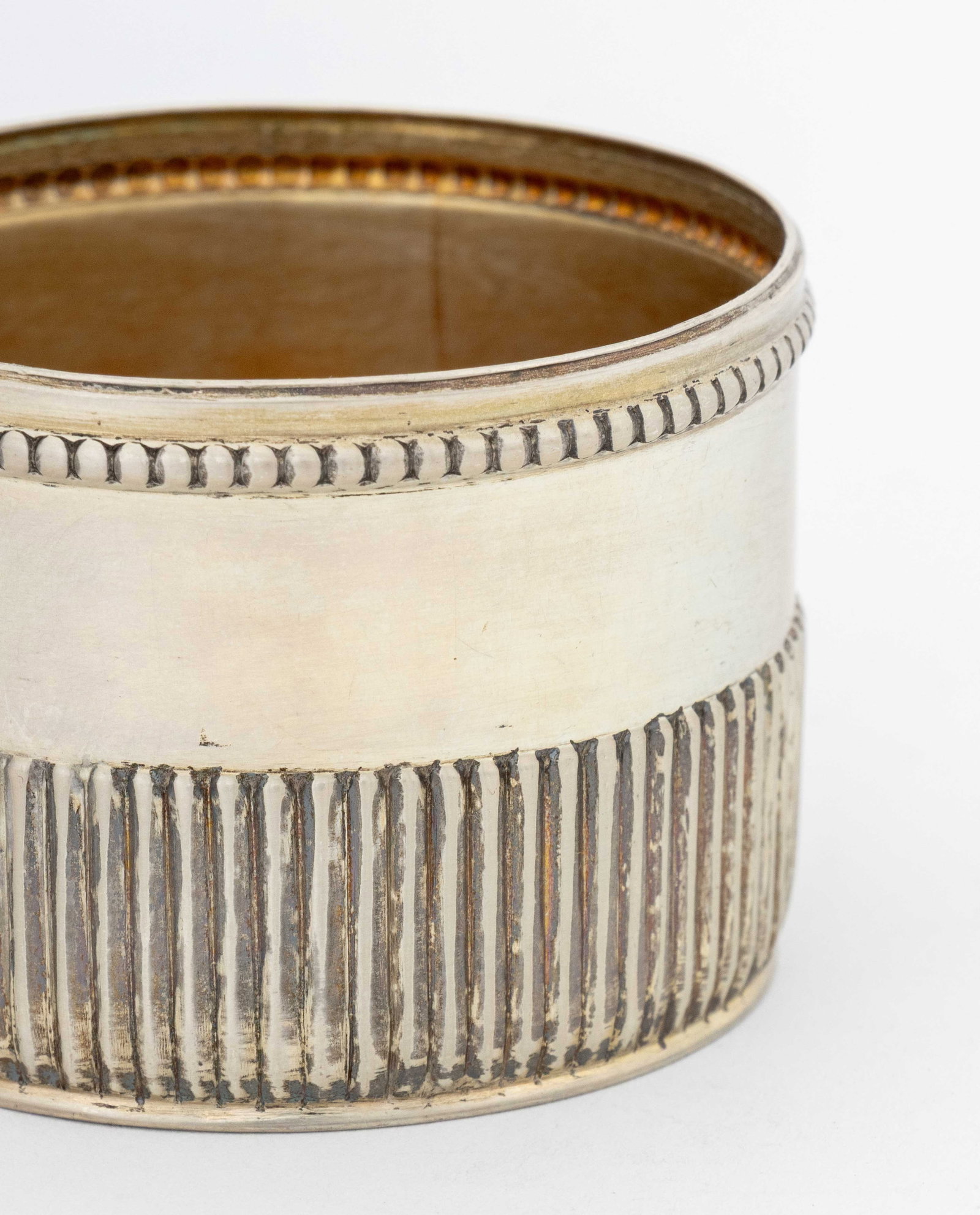 Polish Silver Fluted Teacups, 12 - 5