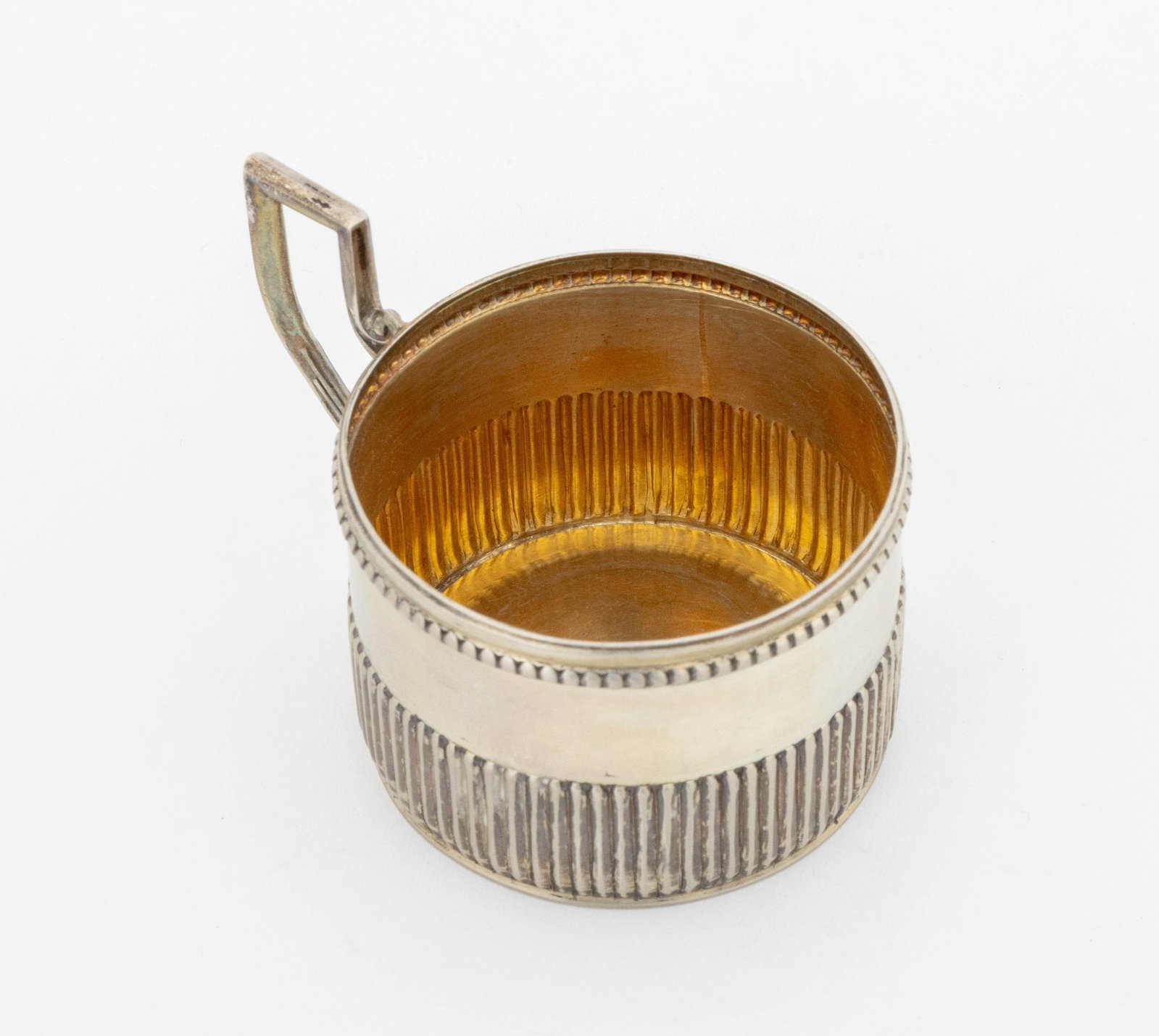 Polish Silver Fluted Teacups, 12 - 6