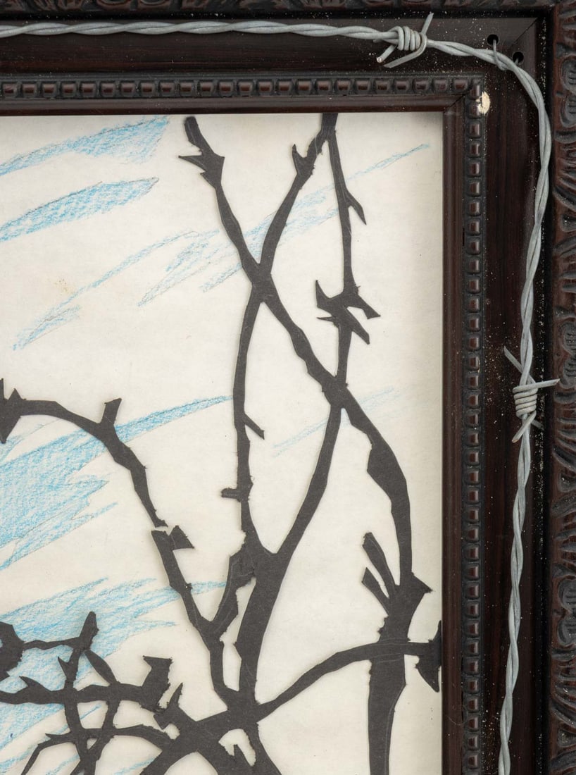 Illegibly Signed Concentration Camp Mixed Media - 4