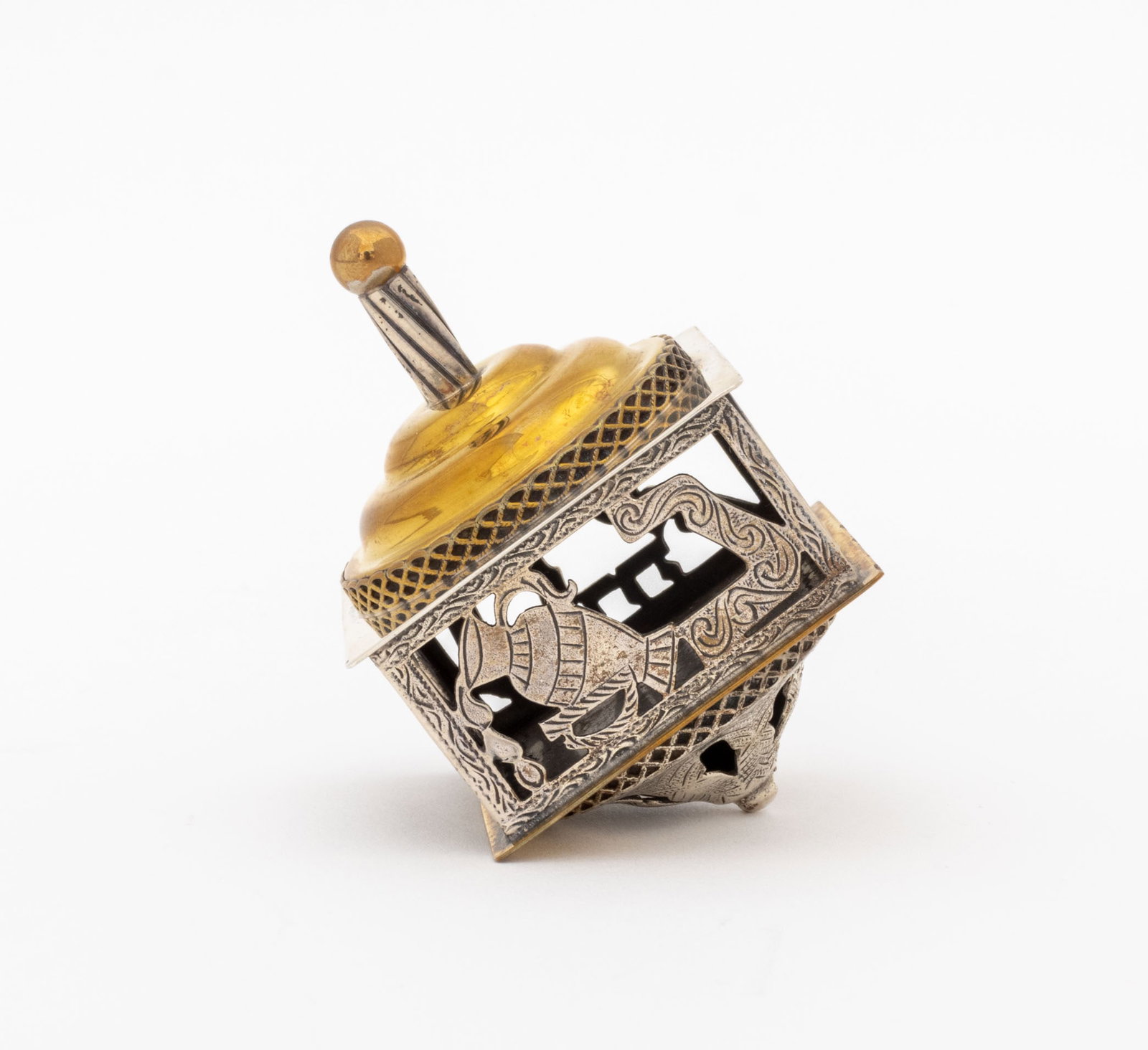 Netafim Sterling Silver Dreidels, Pair - 5