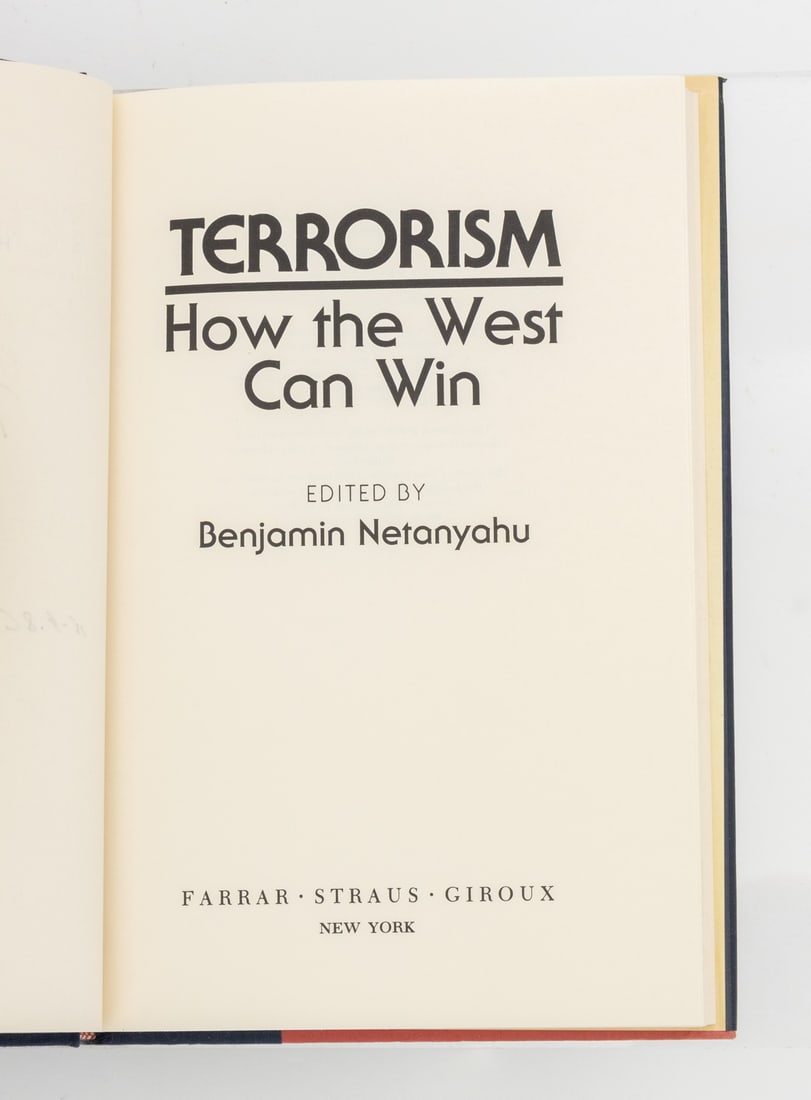 Benjamin Netanyahu Signed "Terrorism ...", 1986 - 3