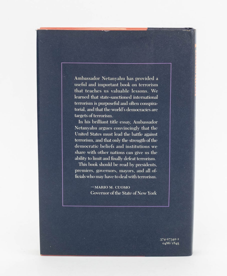Benjamin Netanyahu Signed "Terrorism ...", 1986 - 7