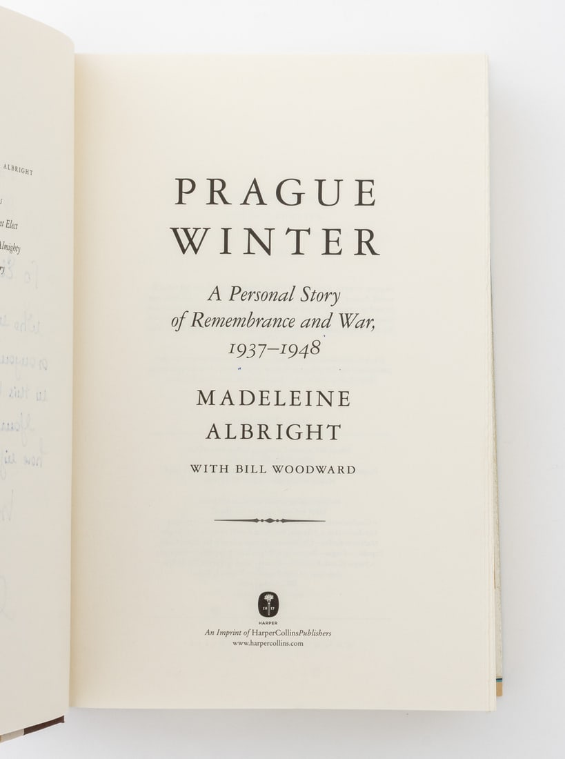 Madeleine Albright Signed "Prague Winter", 2012 - 4