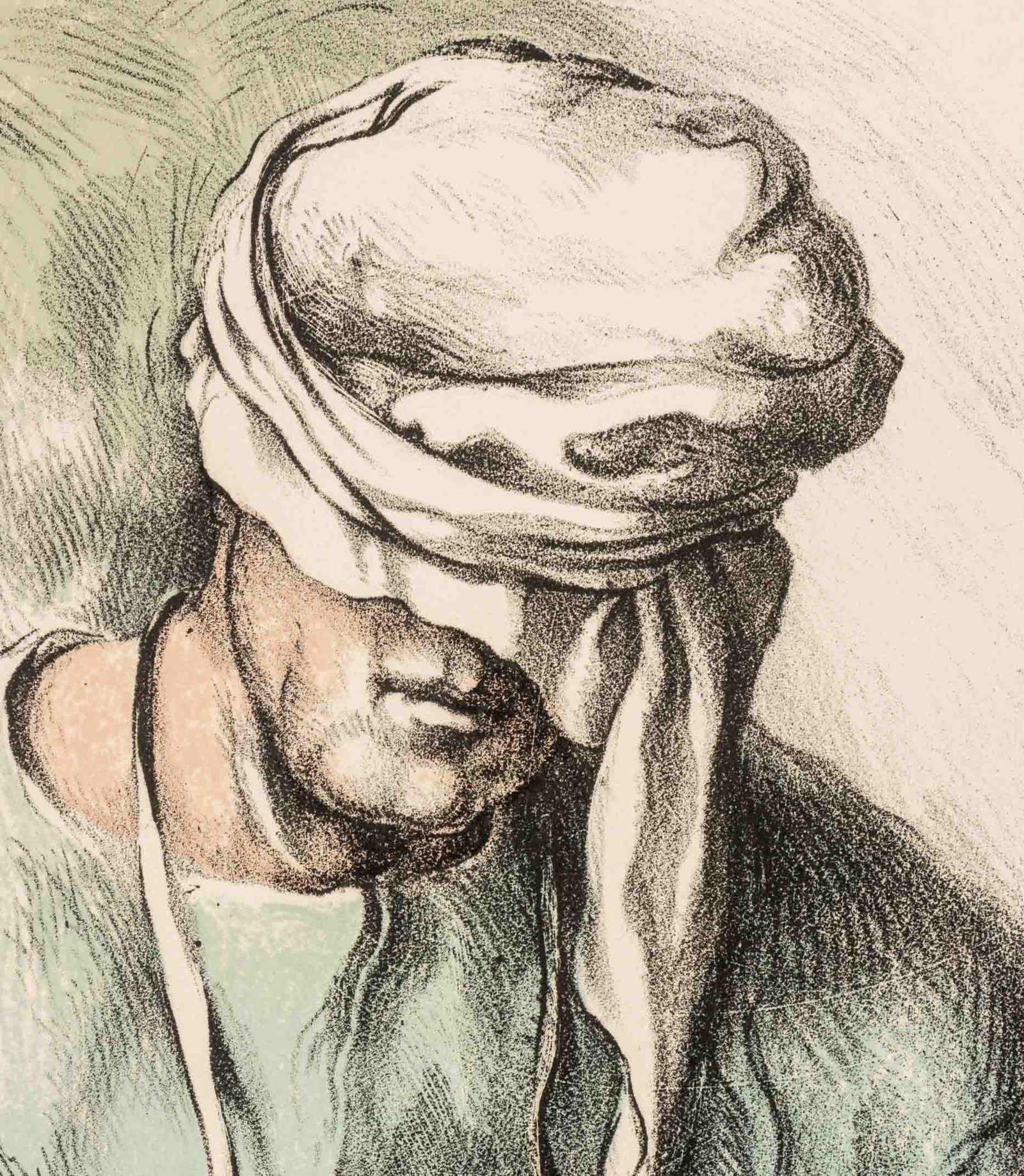 Samuel Bak "Mask" Lithograph, 1979 - 3