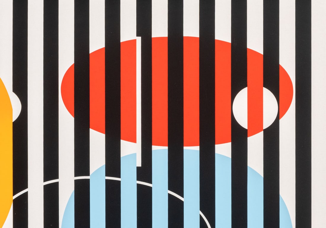 Yaacov Agam "End to End" Screenprint, 1991 - 3