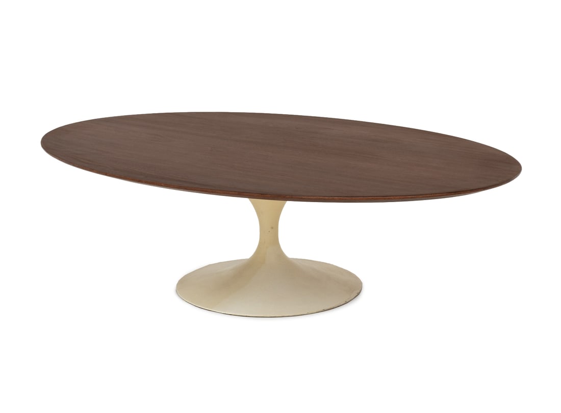 Eero Saarinen for Knoll Walnut Tulip Coffee Table (1 of 6)